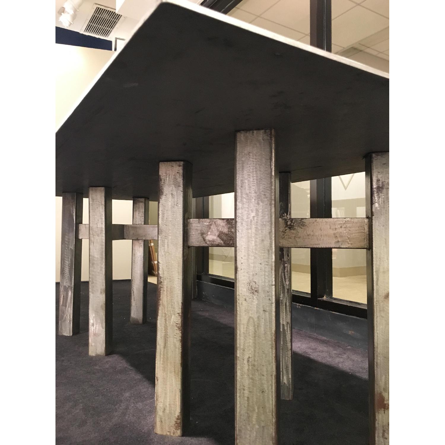 Custom-Built Stainless Steel Dining Table - image-7