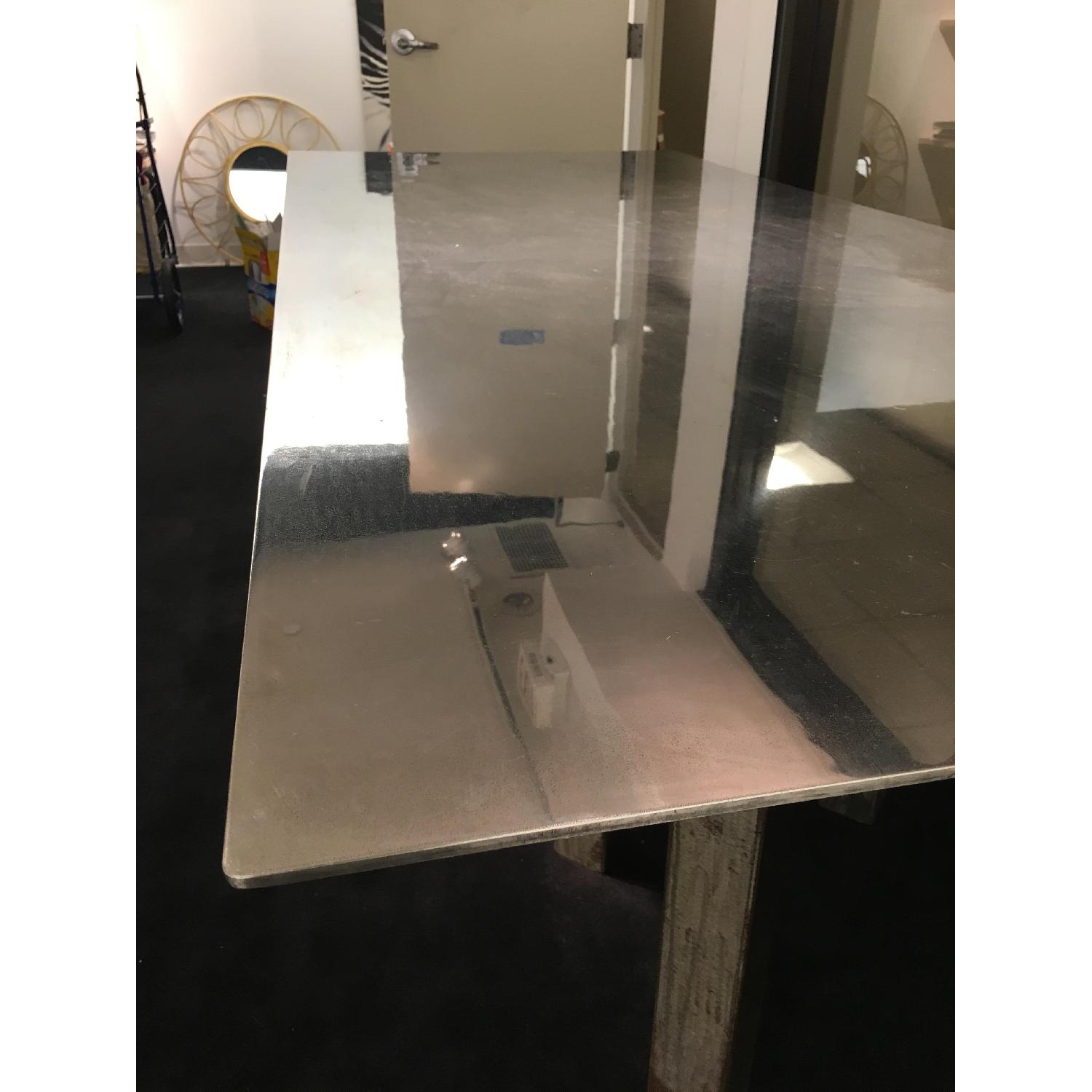Custom-Built Stainless Steel Dining Table - image-11