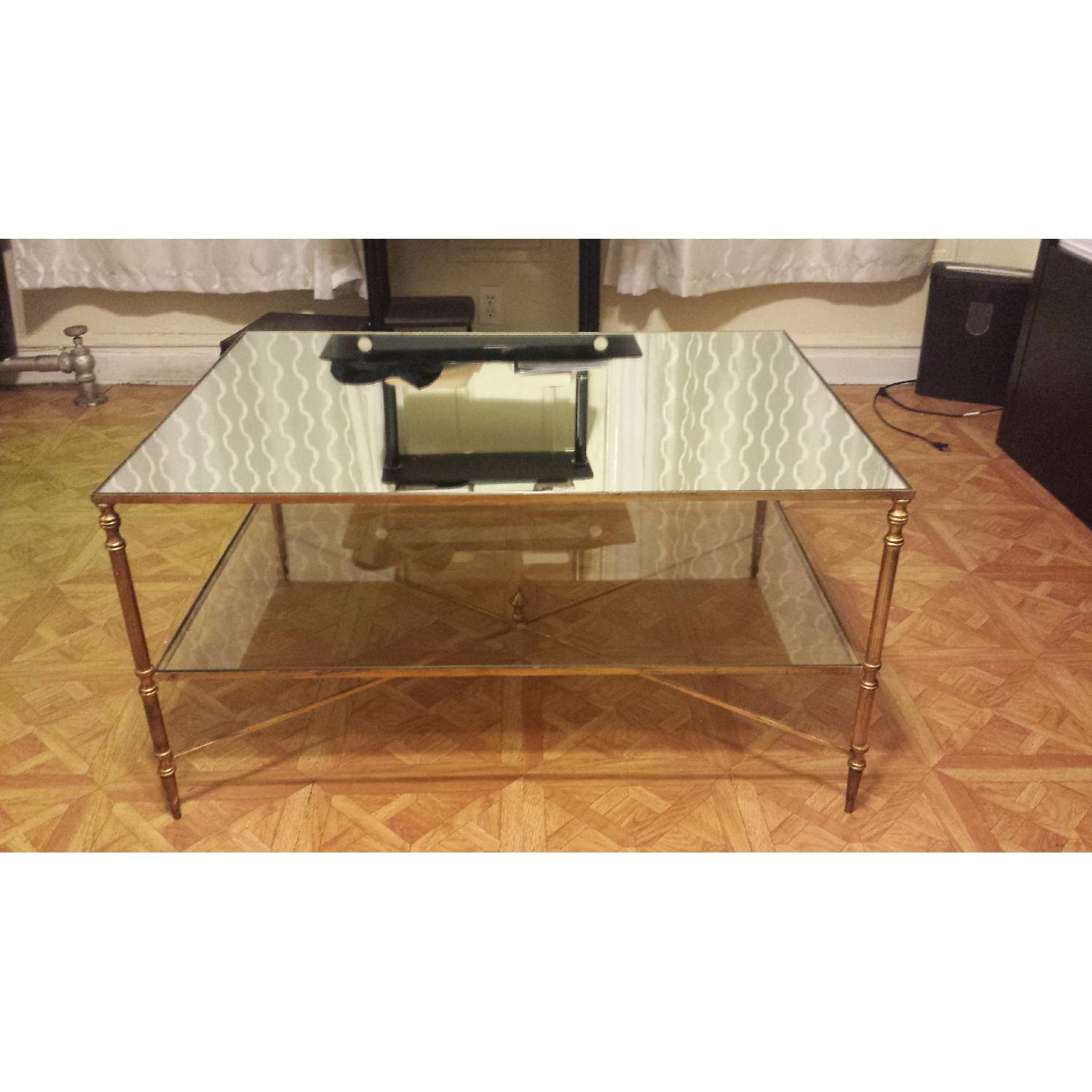 Uttermost Henzler Mirrored Glass Coffee Table - image-1