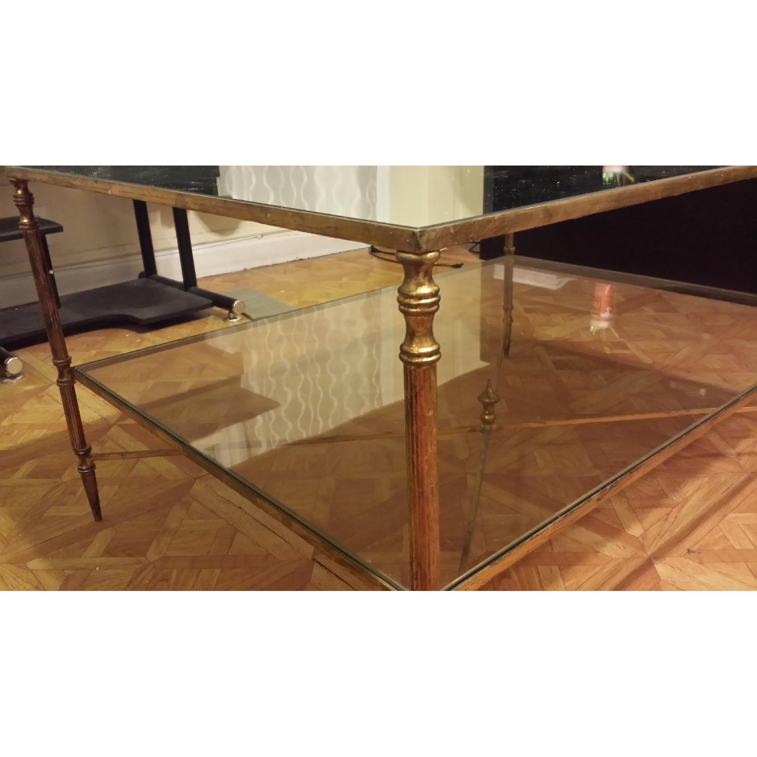 Uttermost Henzler Mirrored Glass Coffee Table AptDeco