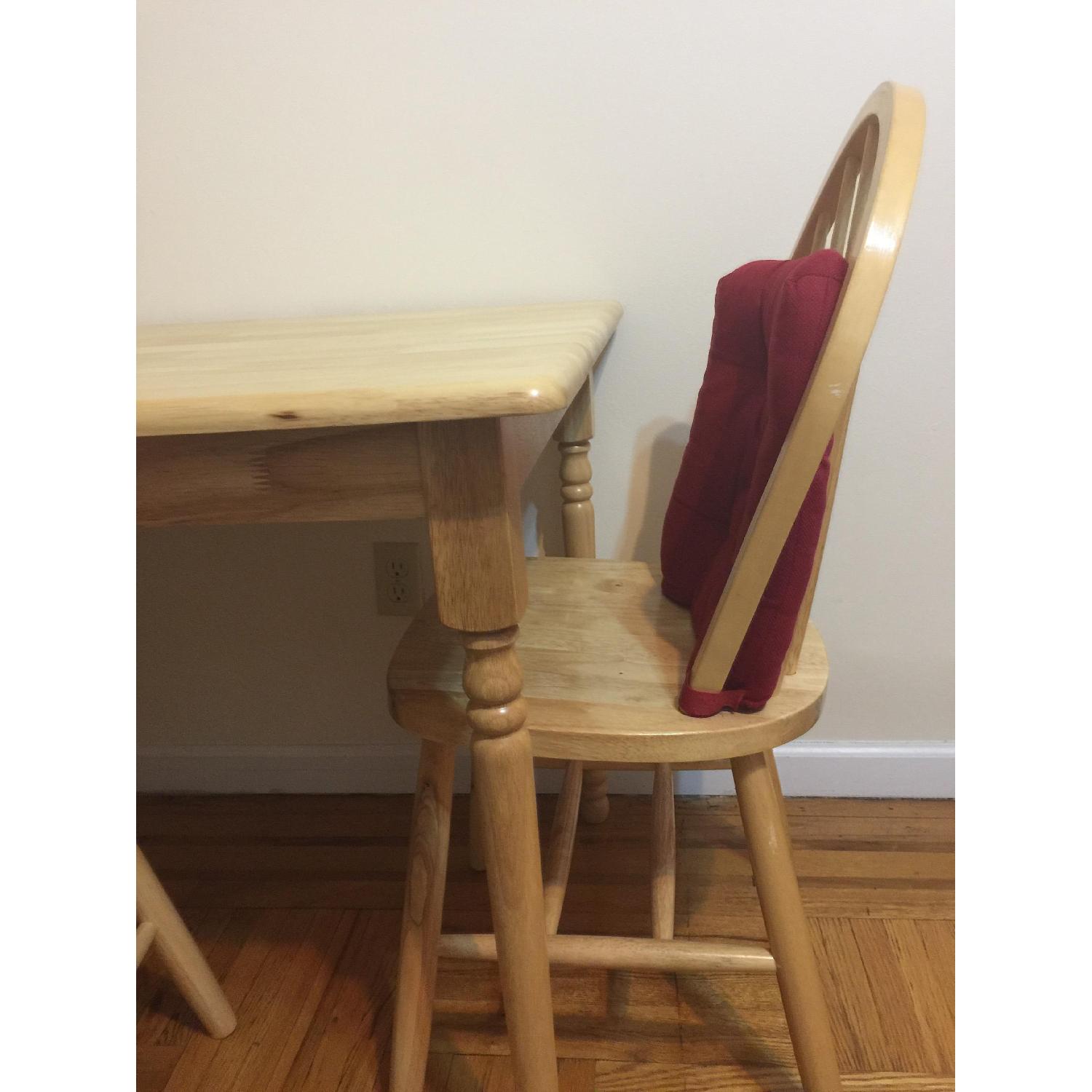 Coaster Rectangular Butcher Block Farm Dining Table w/ 2 Chairs - image-2