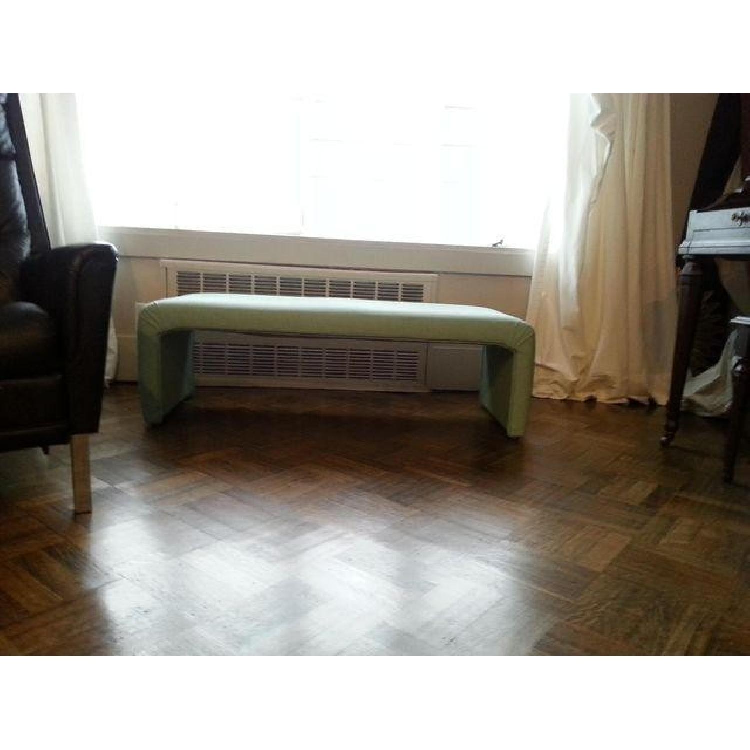 Upholstery Waterfall Style Bench AptDeco