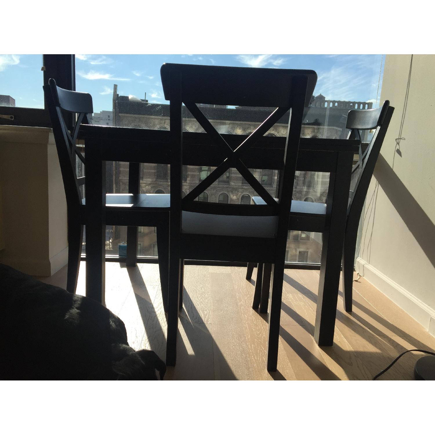 Ikea 4 Piece Wooden Dining Set AptDeco