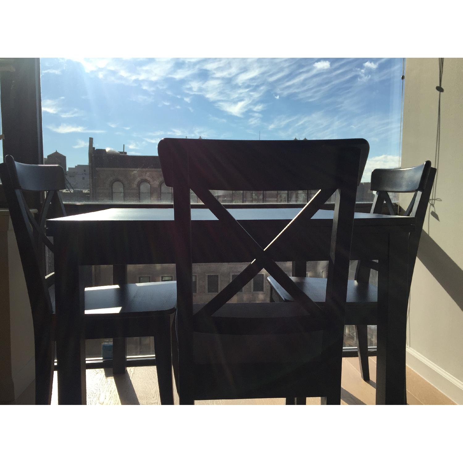 Ikea 4 Piece Wooden Dining Set AptDeco