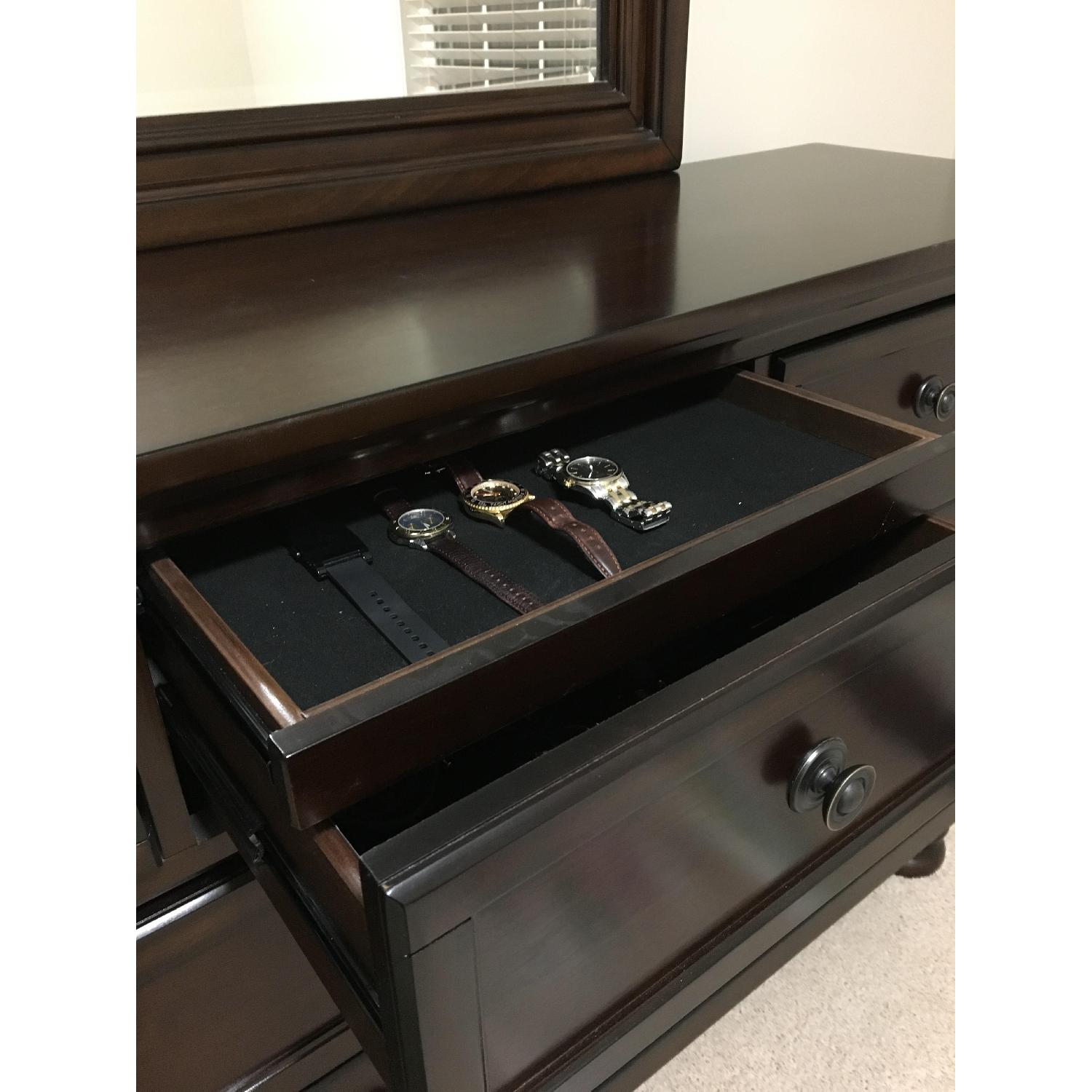 Ashley's 7 Drawer Porter Dresser w/ Mirror - image-3