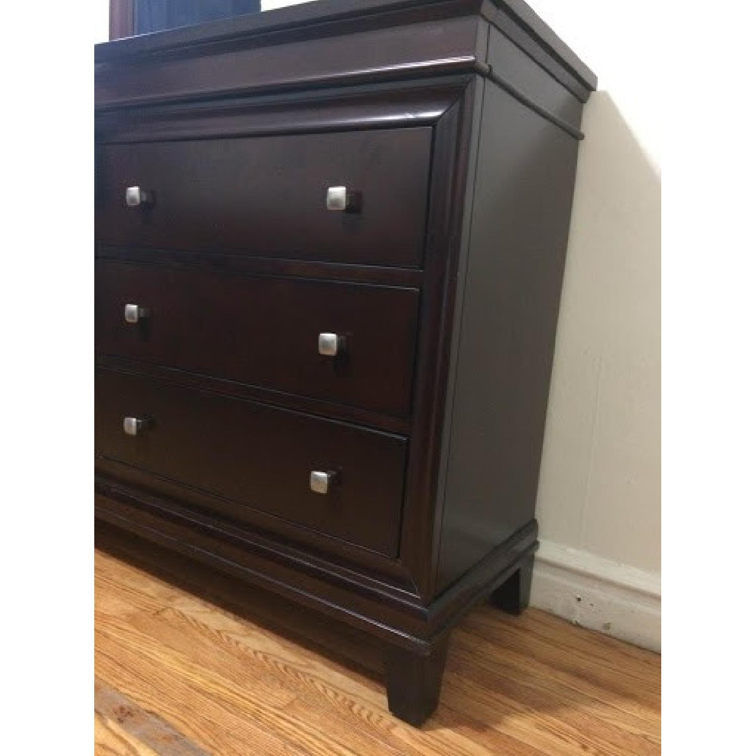 Bob's Dark Brown Dresser w/ Mirror - image-5