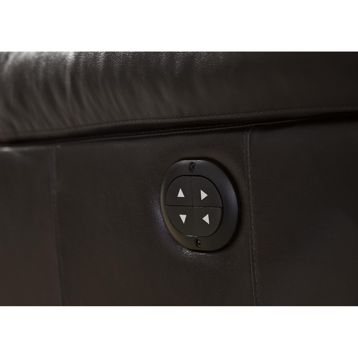 Ashley's Deep Leather Power Recliner w/ Headrest - image-6