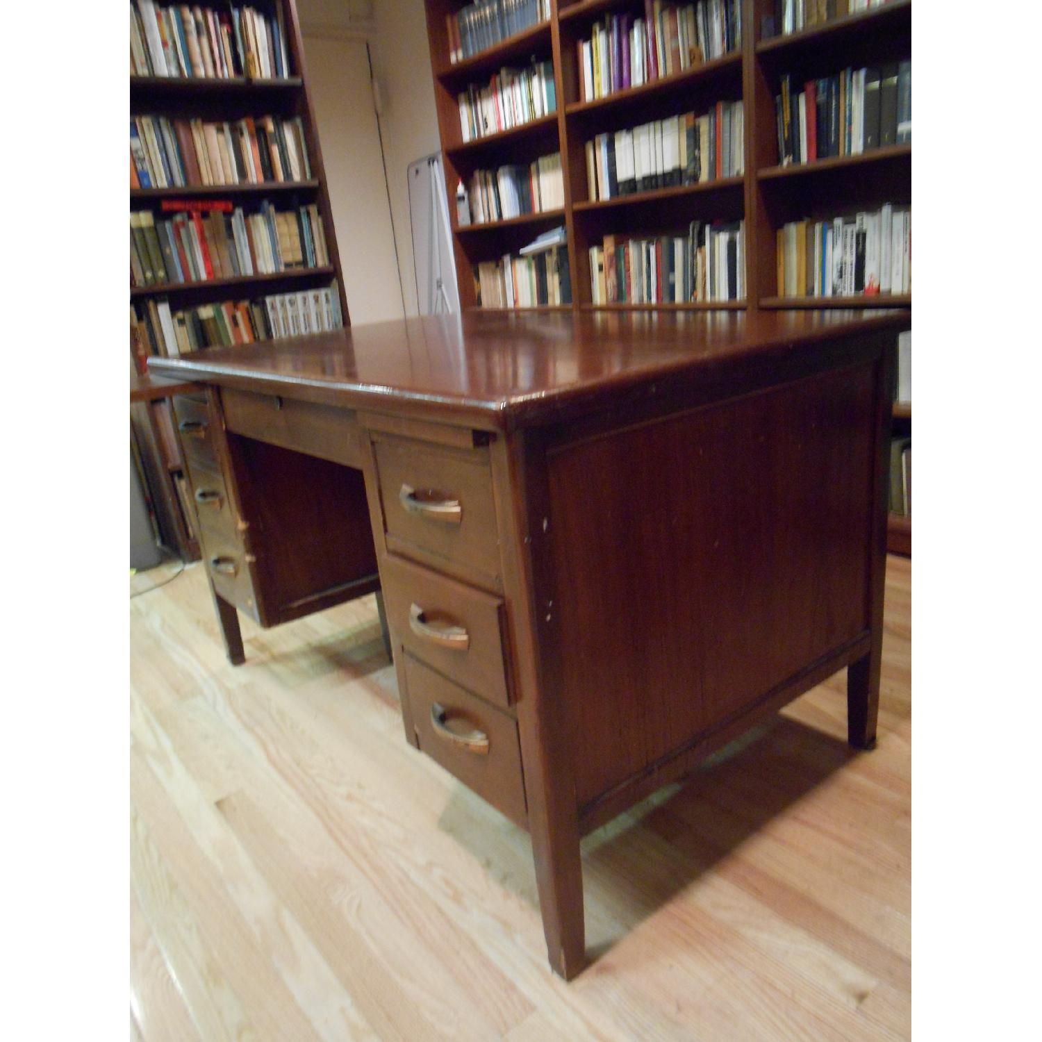 Antique Wooden Desk - image-4