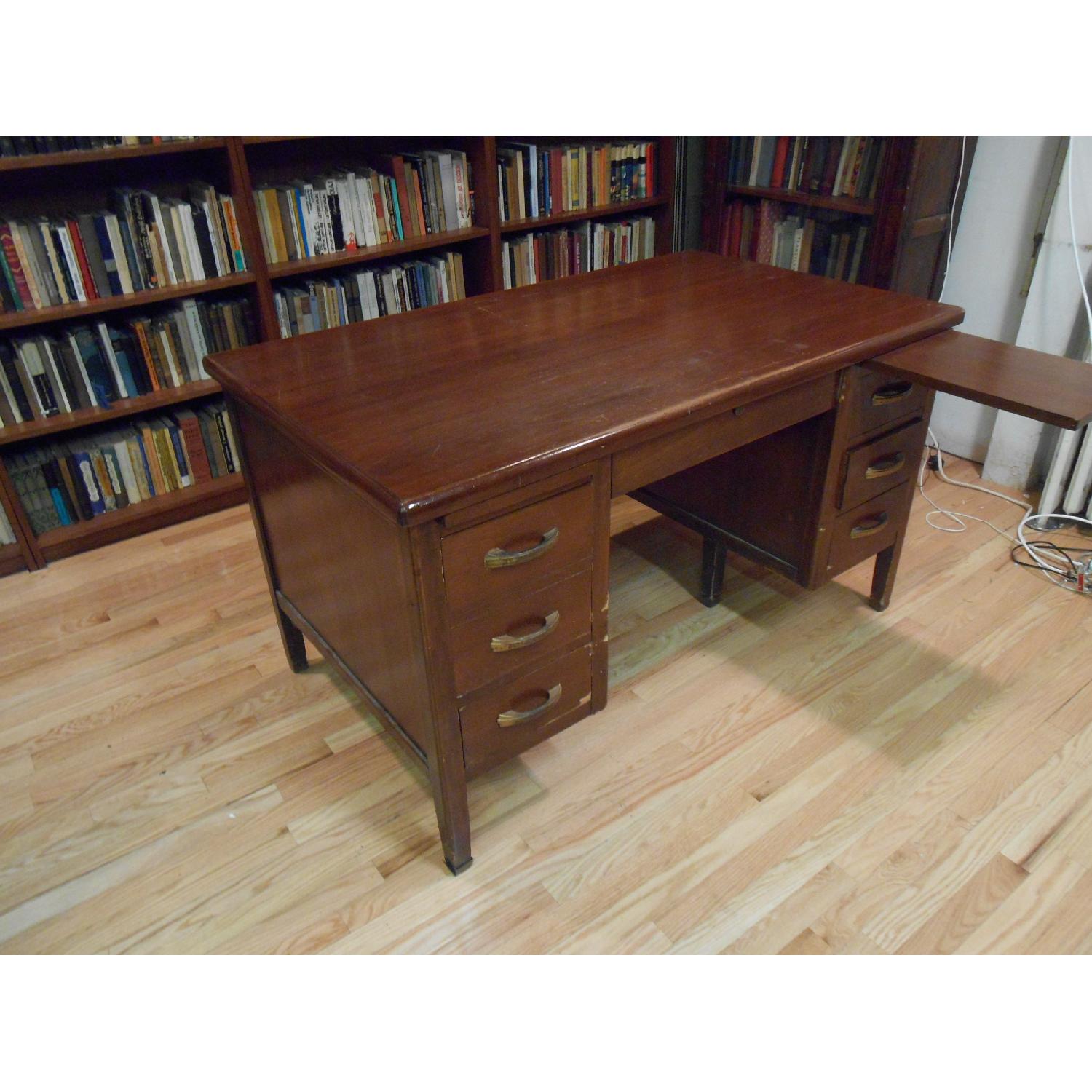 Antique Wooden Desk - image-5