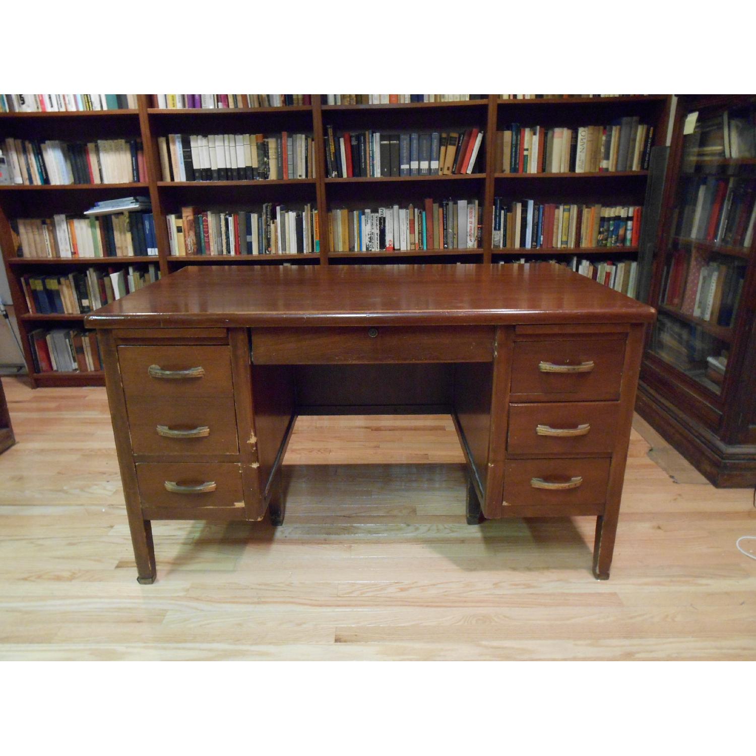Antique Wooden Desk - image-7