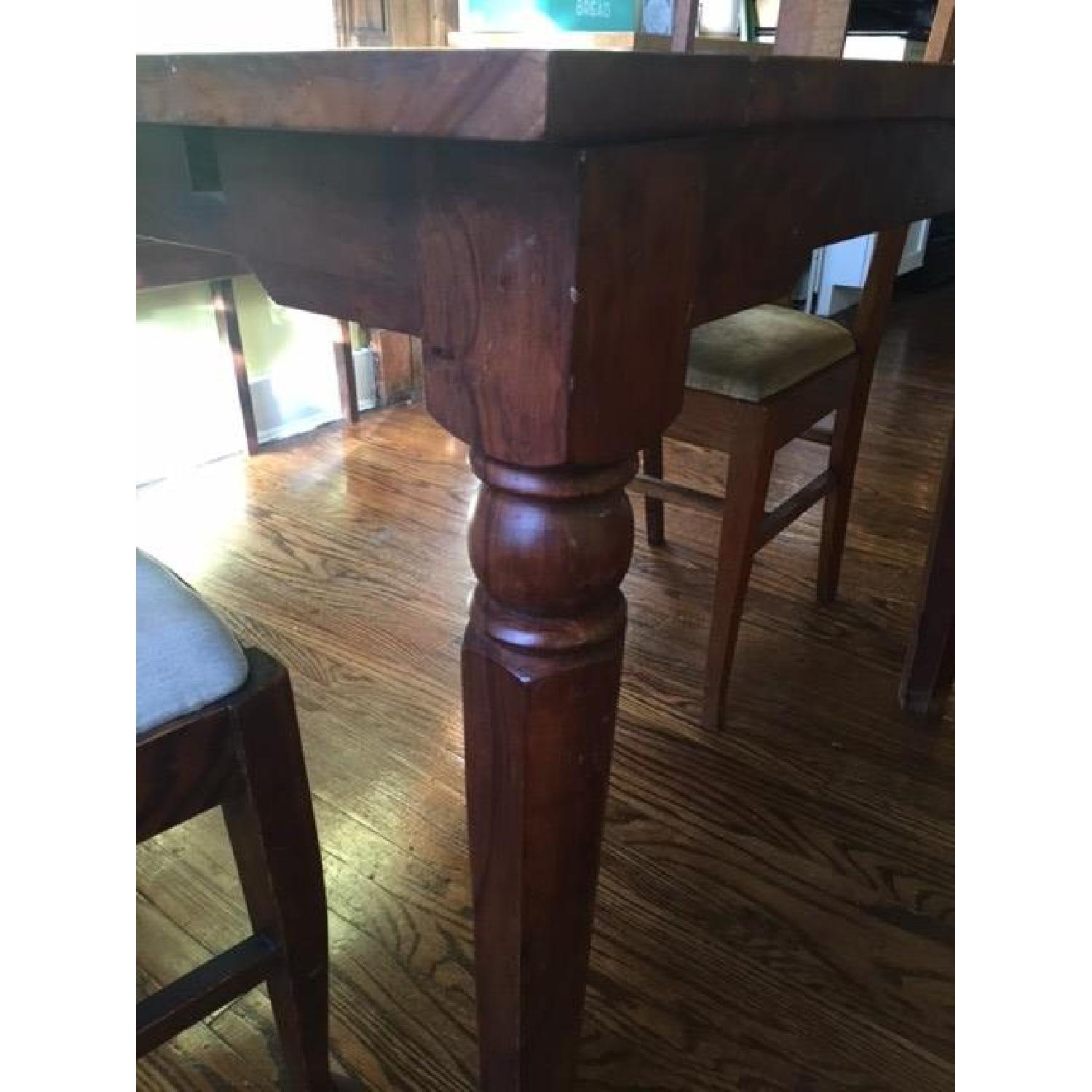 Mahogany Antique Expandable Dining Table - image-2