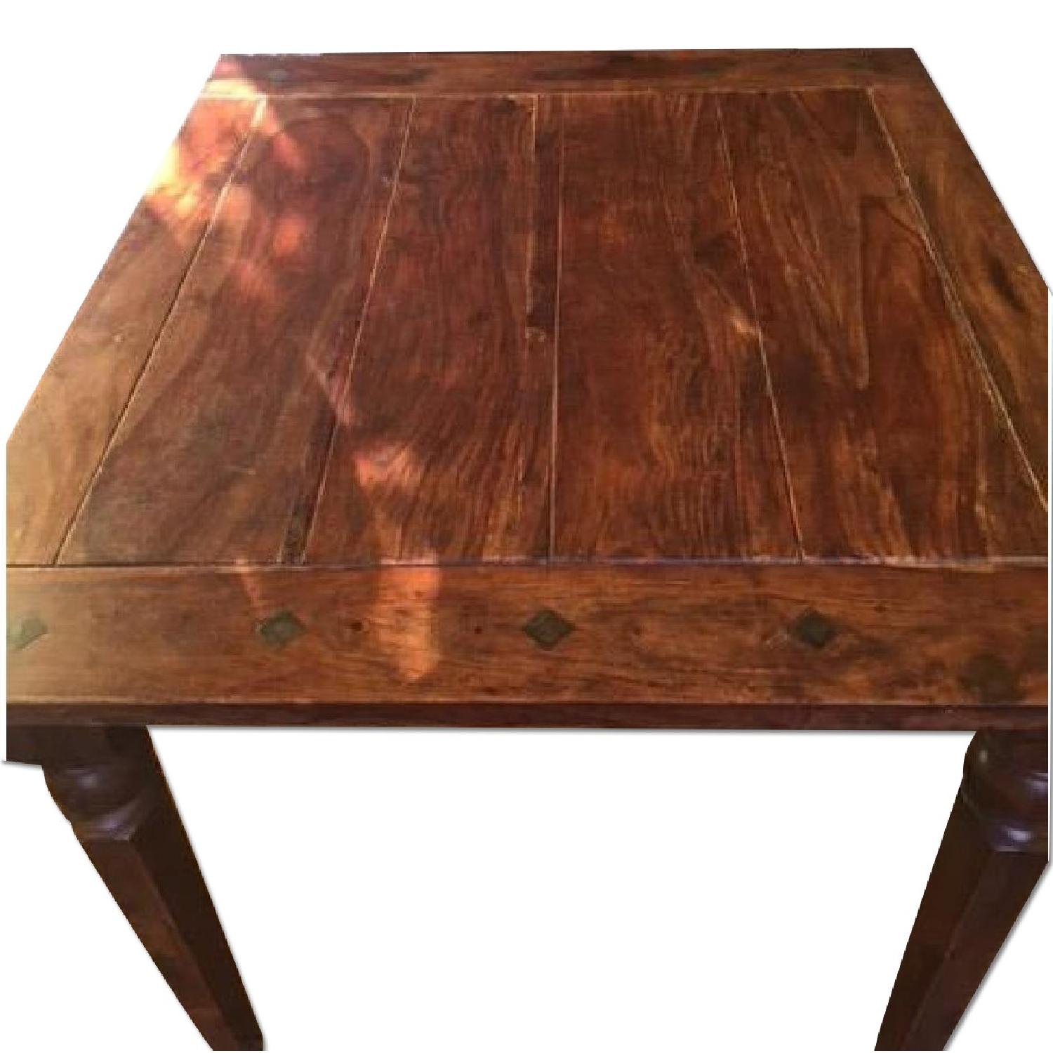 Mahogany Antique Expandable Dining Table - image-0