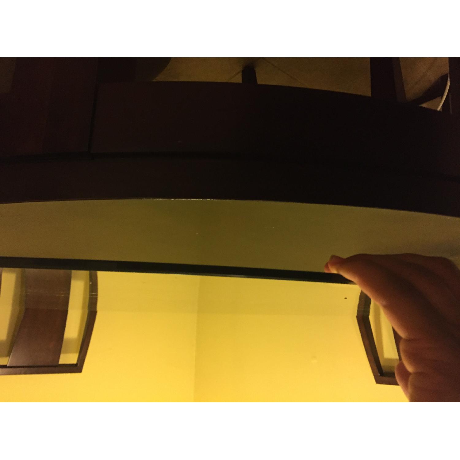 Round Expandable Dining Table w/ 4 Panel Back Chairs - image-4