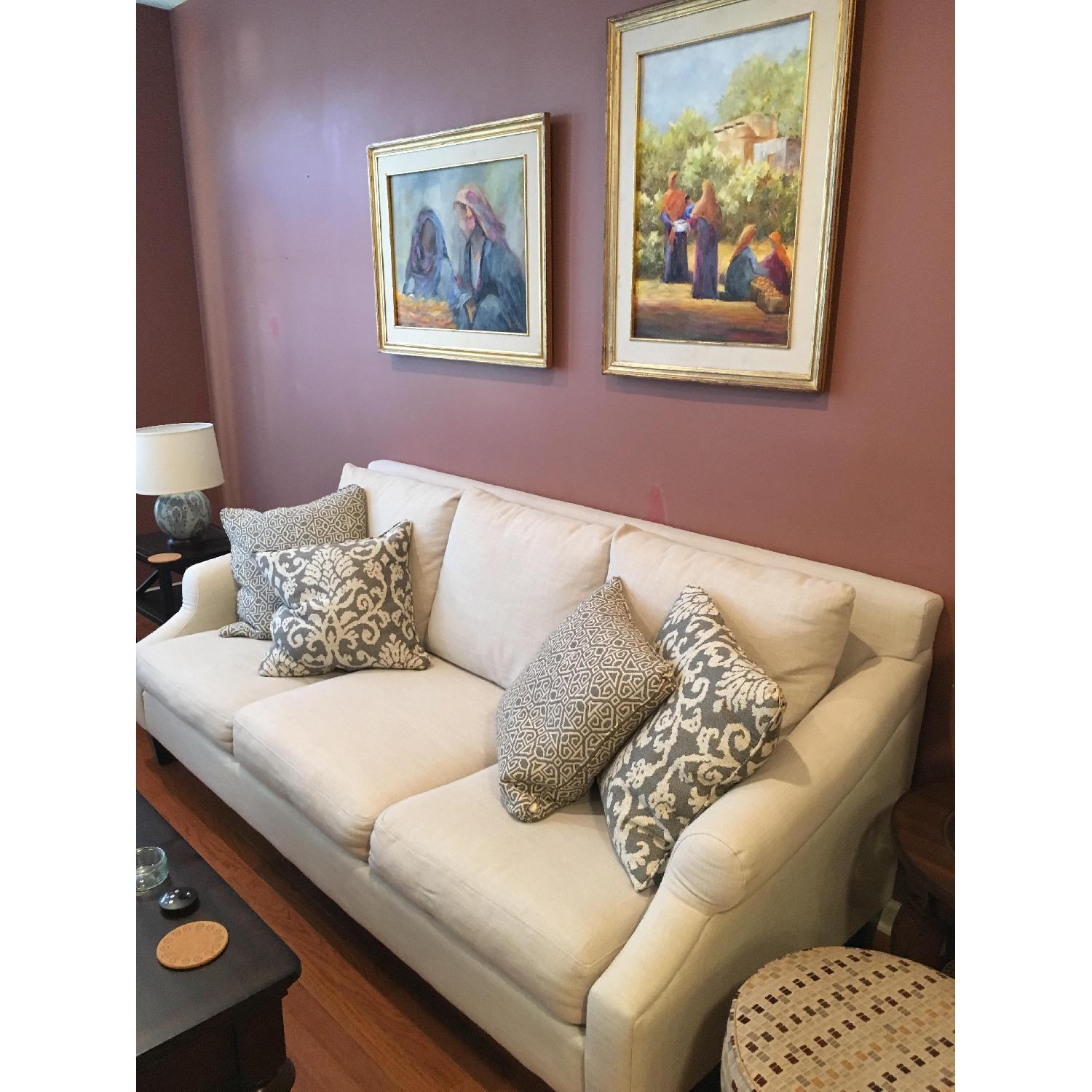 Raymour & Flanigan Bauhaus Off-White 3 Seater Sofa - image-2