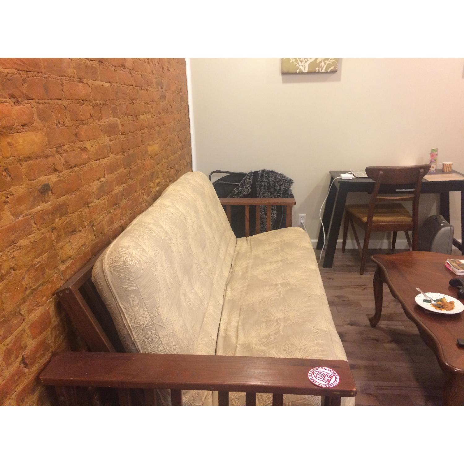 LL Bean Mohagany Wood Futon - image-2