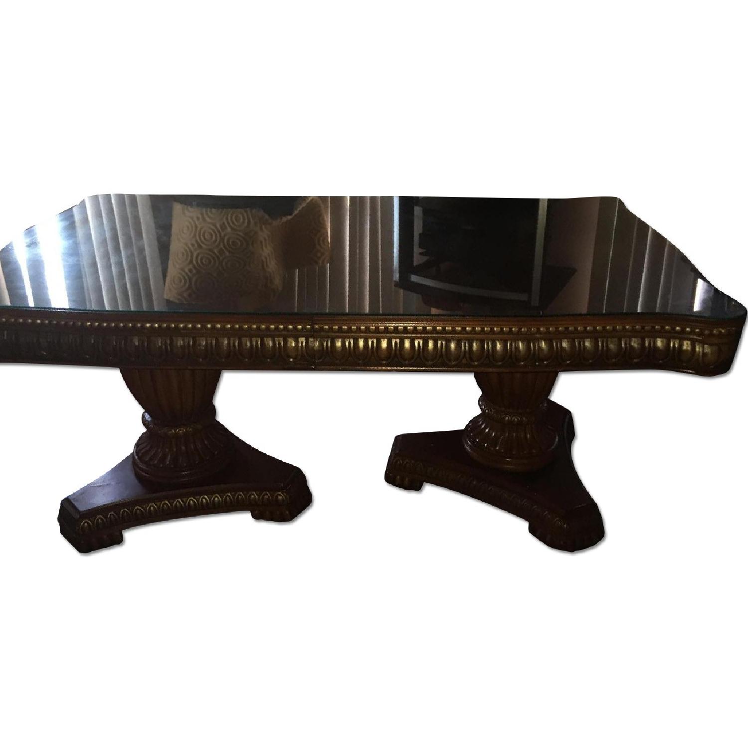 Chestnut dining room table - image-0