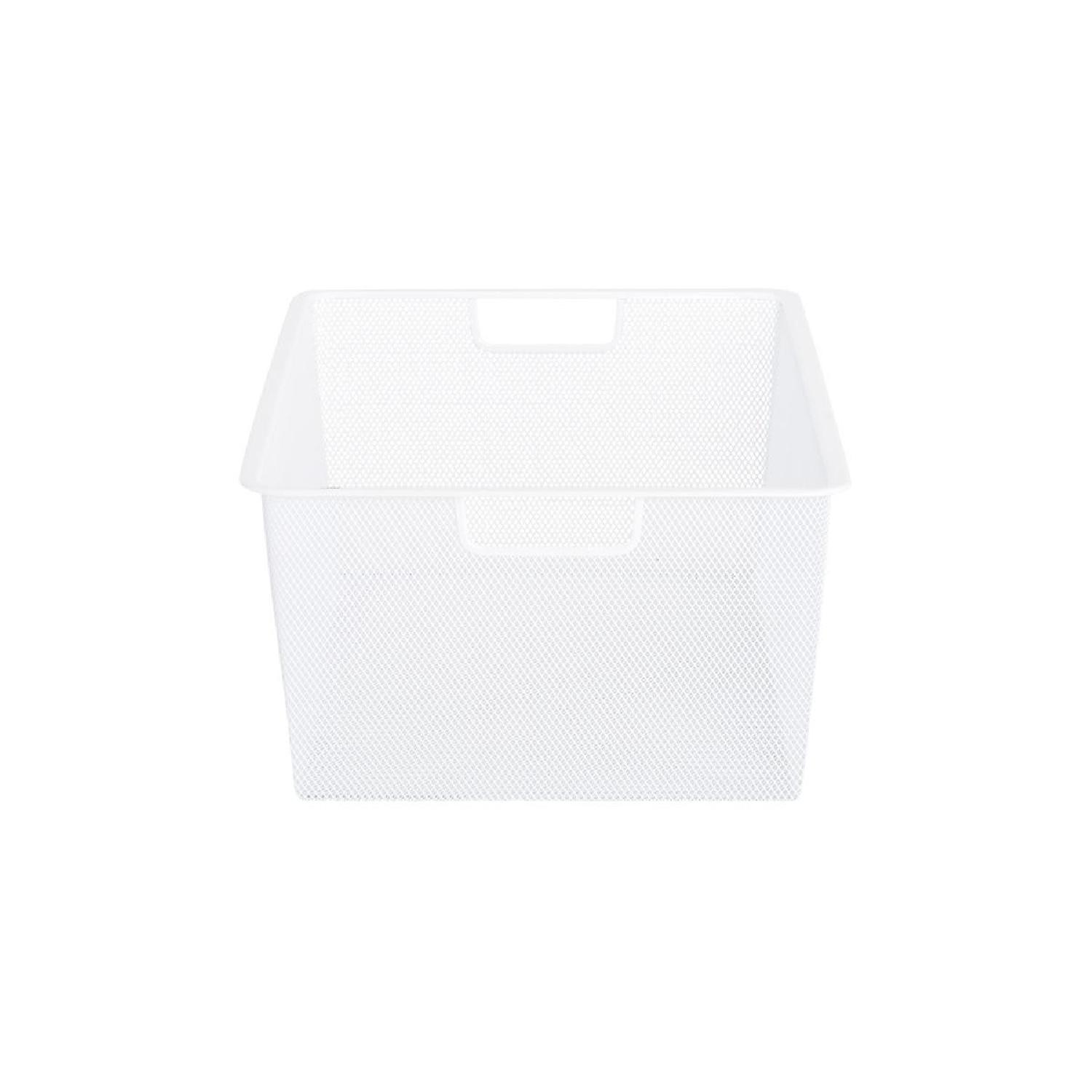 Container Store White Elfa Mesh Closet Drawers - image-2