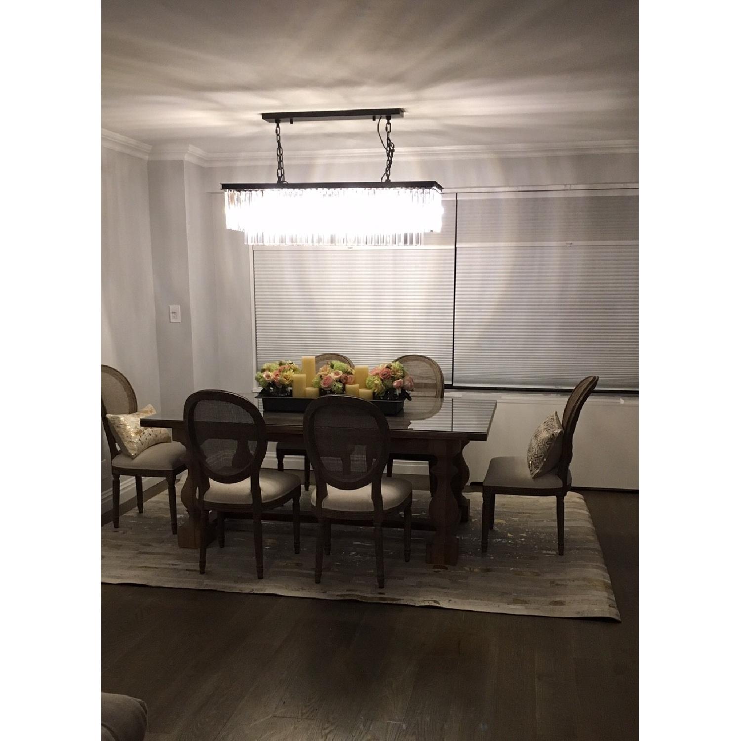 Restoration Hardware Odeon Clear Glass Fringe Chandelier - image-2