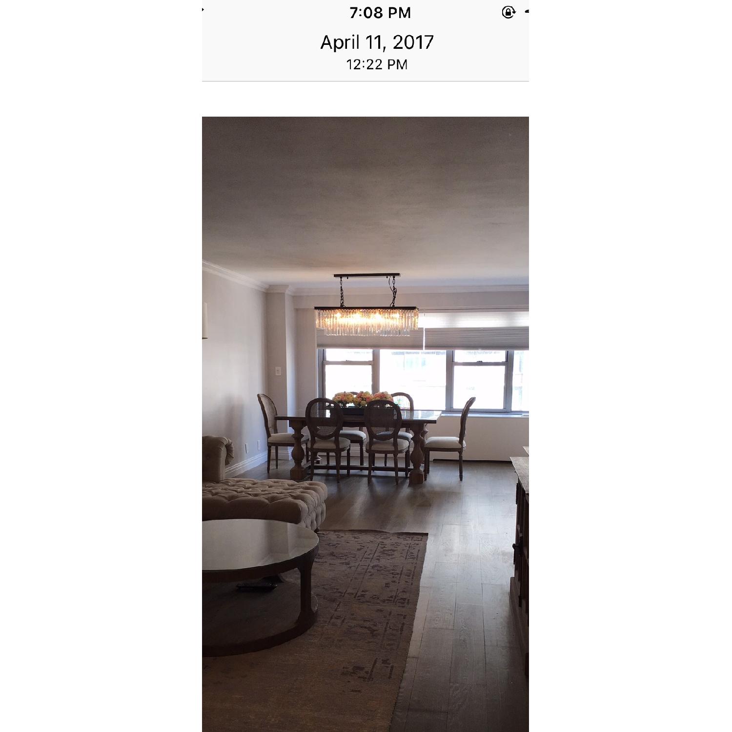 Restoration Hardware Odeon Clear Glass Fringe Chandelier - image-3