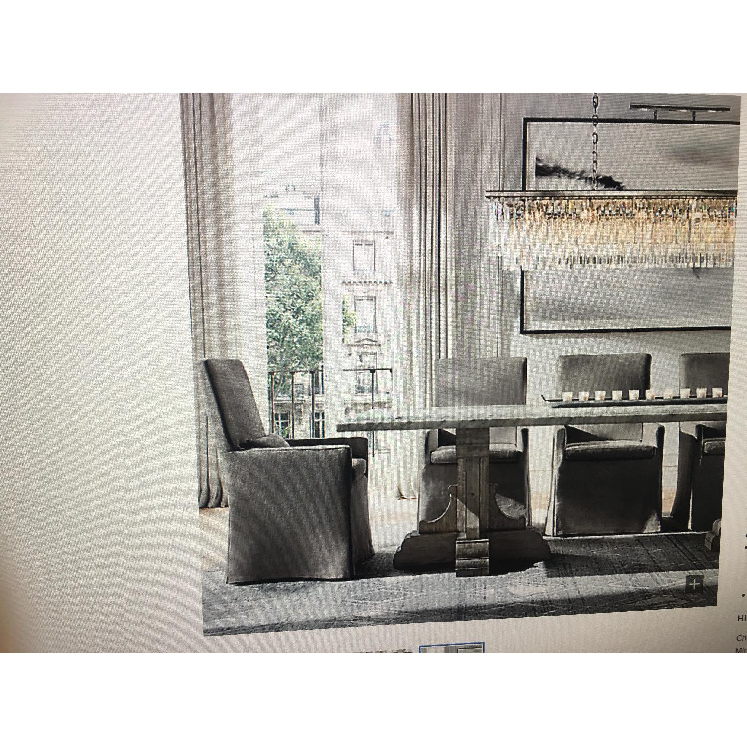 Restoration Hardware Odeon Clear Glass Fringe Chandelier - image-5