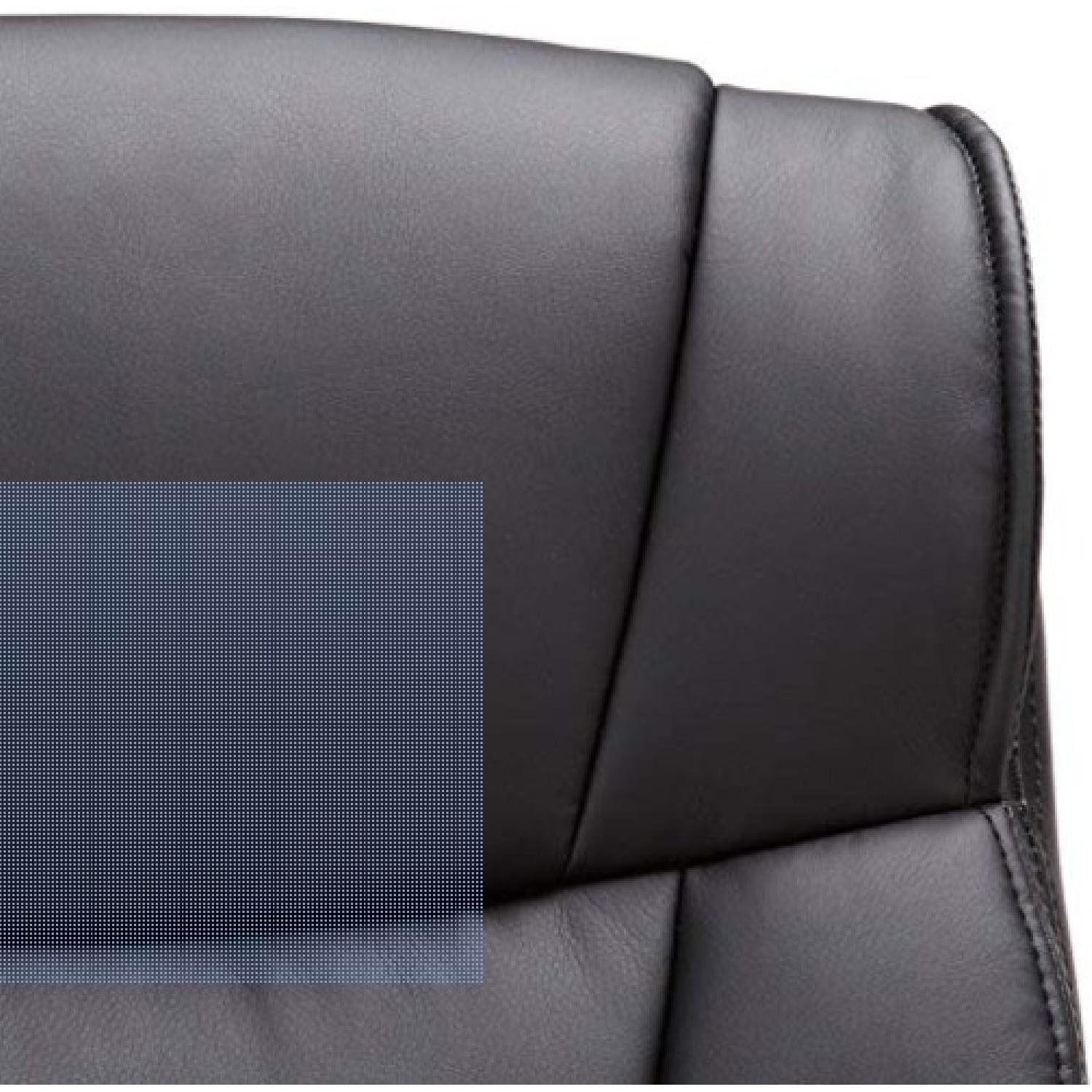 AmazonBasics Leather-Padded Mid-Back Office Desk Chair - image-2