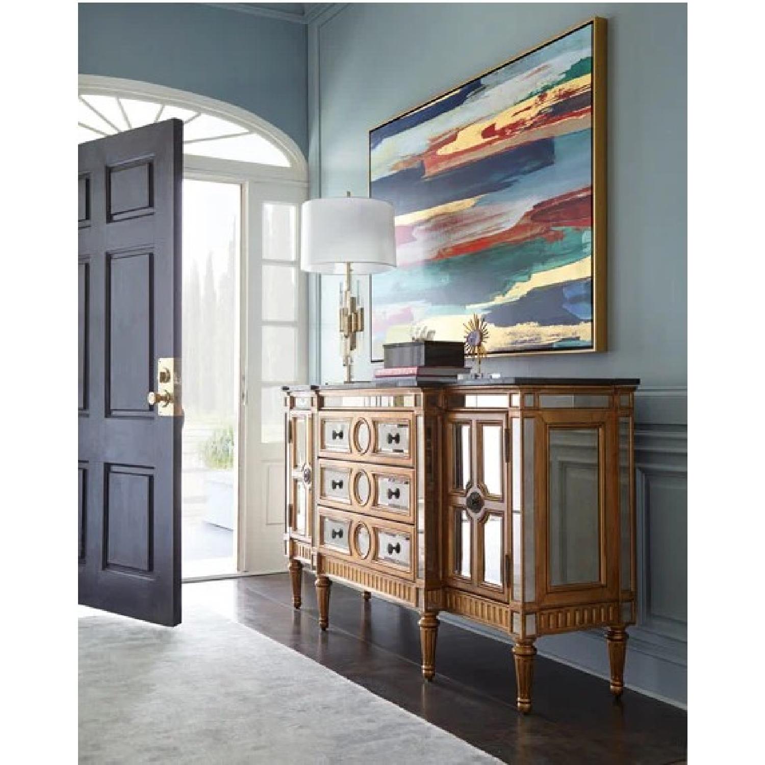 Horchow Golden Mirrored Console - image-2