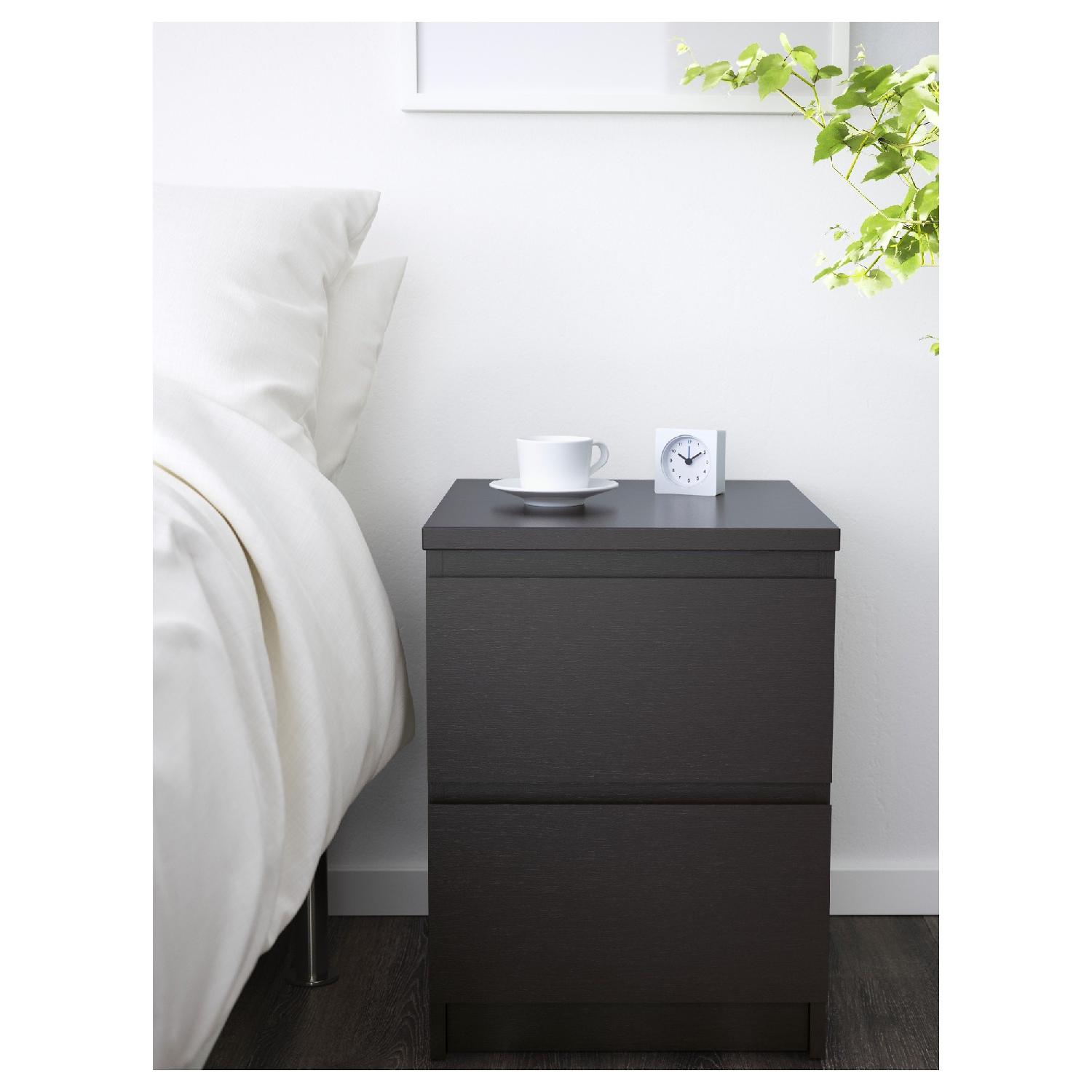 Ikea Malm 2 Drawer Nightstand - image-1
