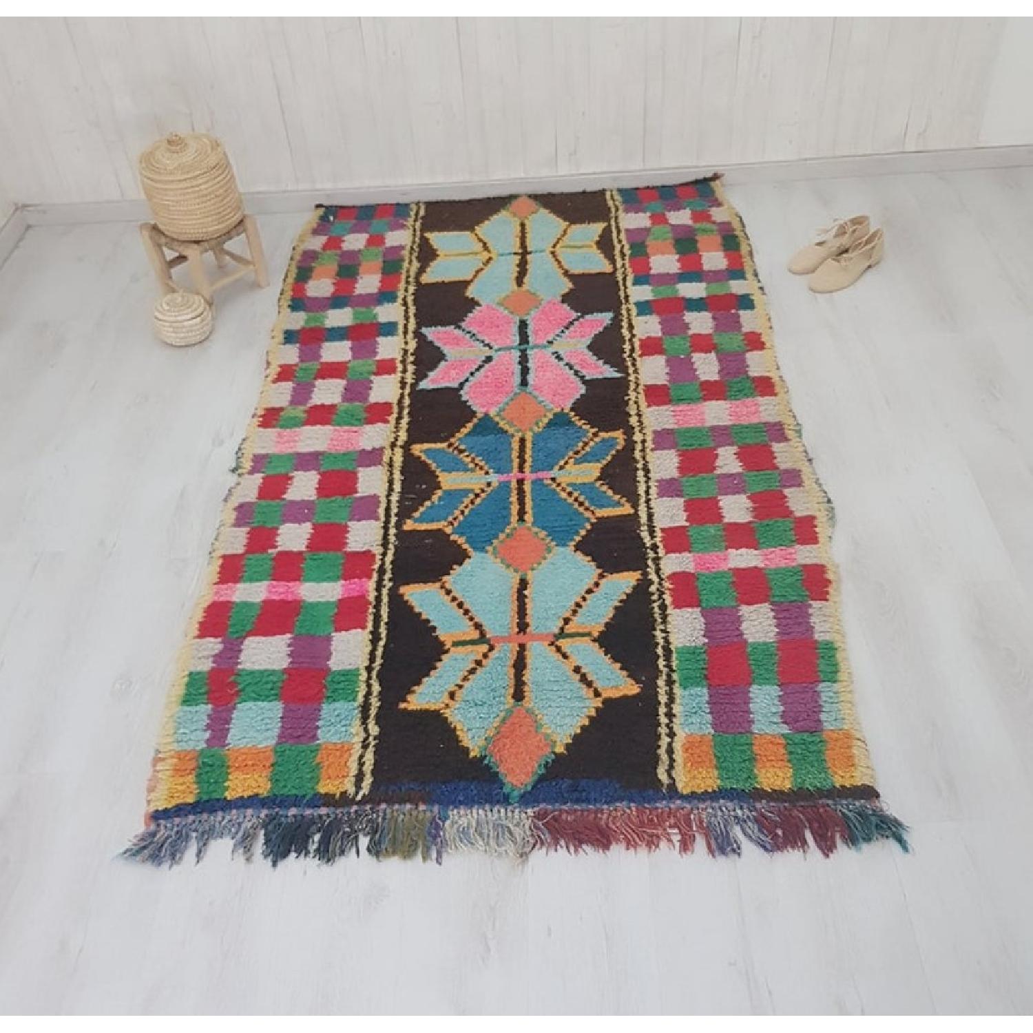 Handmade Vintage Moroccan Rug - image-1