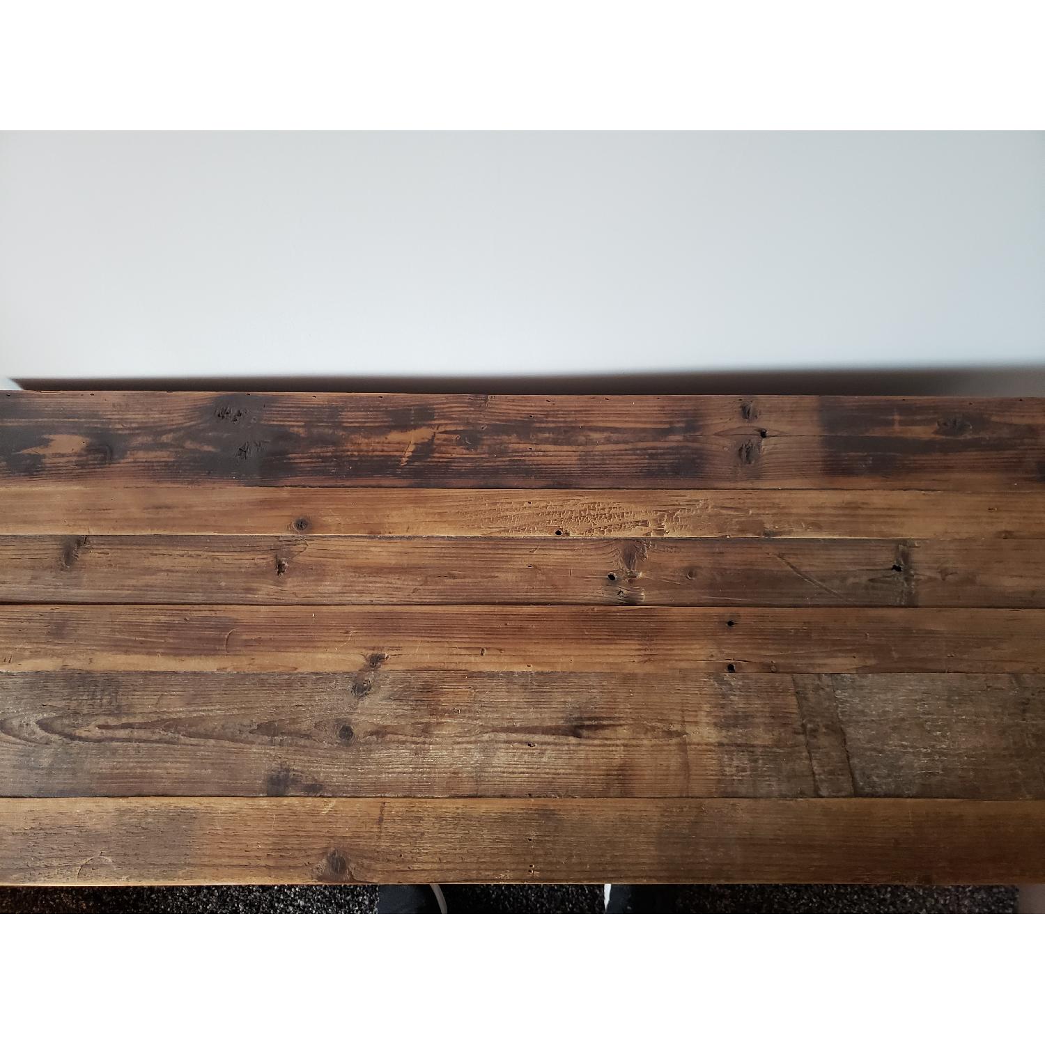 Vintage Rustic Wood Desk - image-2