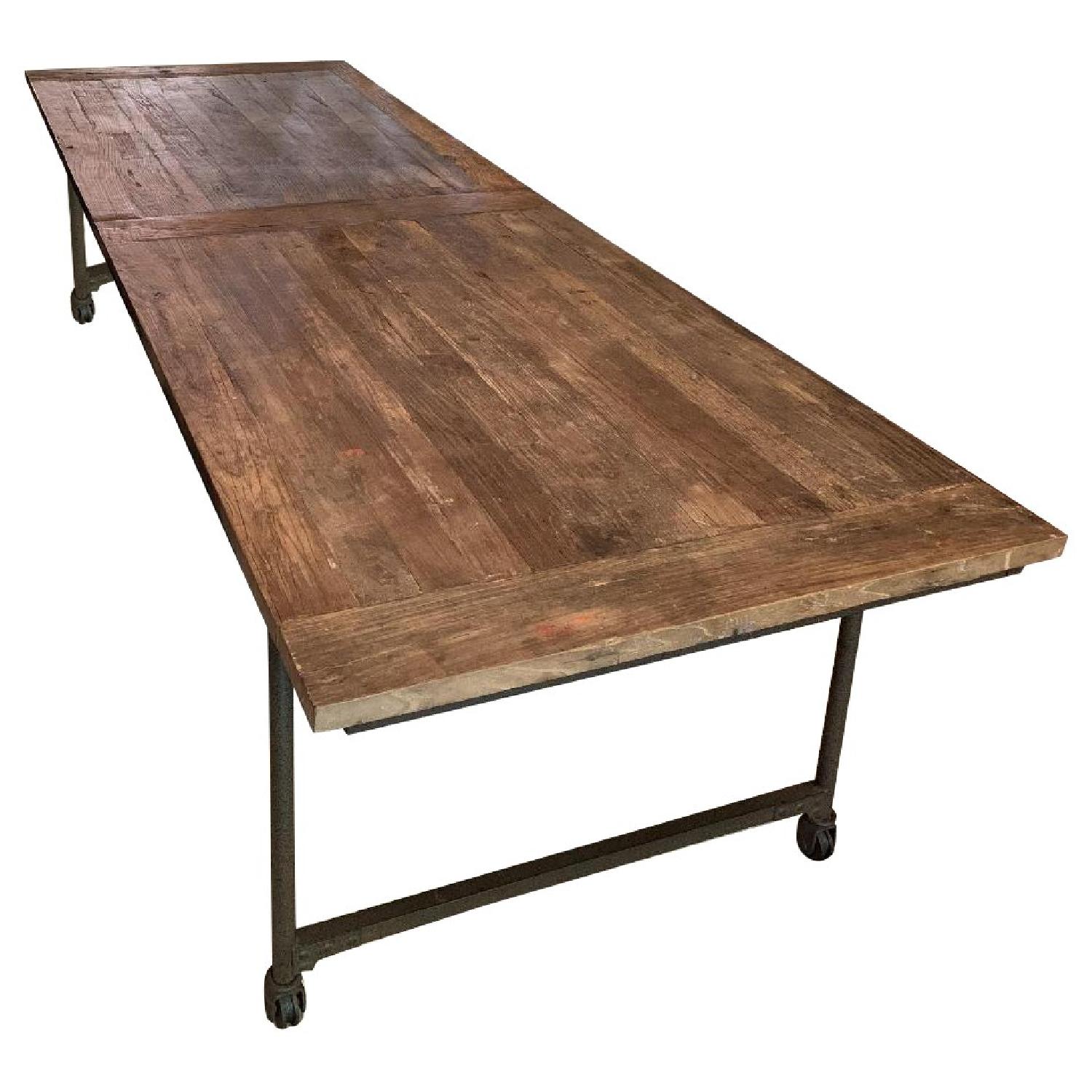 Restoration Hardware Flatiron Rectangular Dining Table - image-0