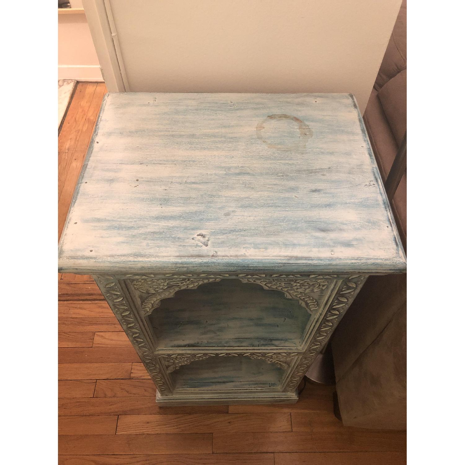 Hand Carved Wood Bookshelf - image-3