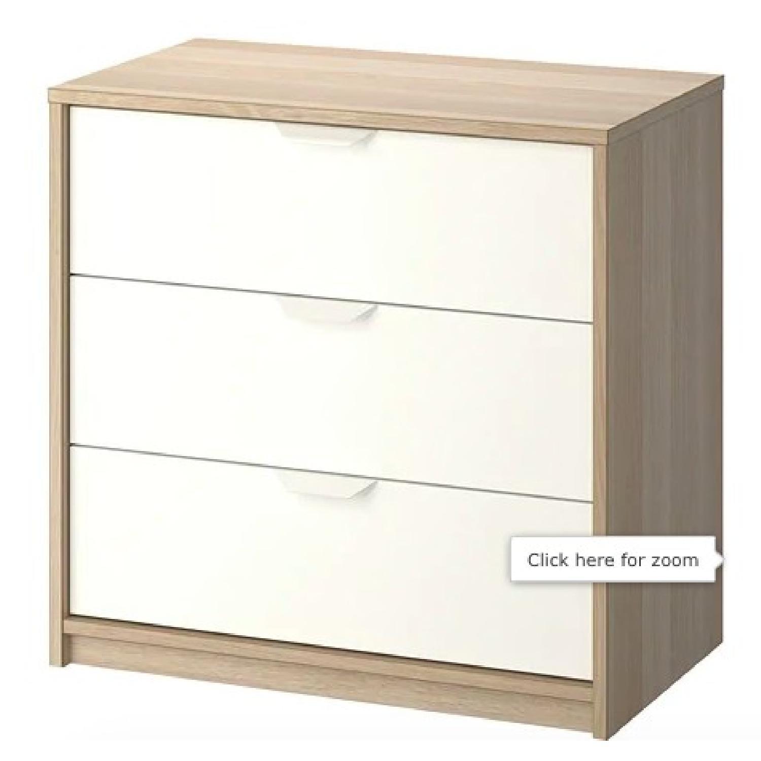 IKEA アスクヴォル　ASKVOLL Ikea Askvoll 3-Drawer Dresser - AptDeco
