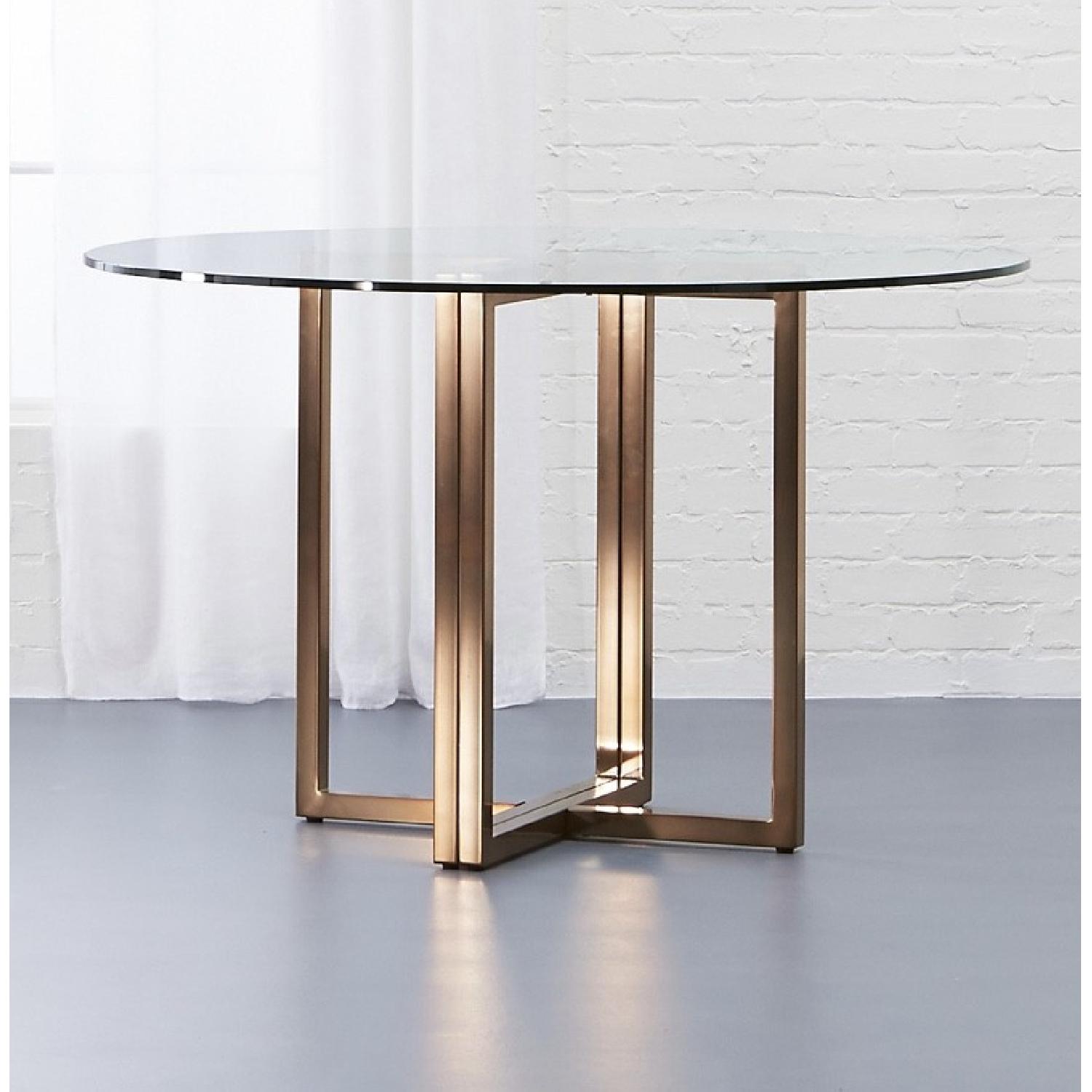 CB2 Silverado Brass Dining Table - image-1