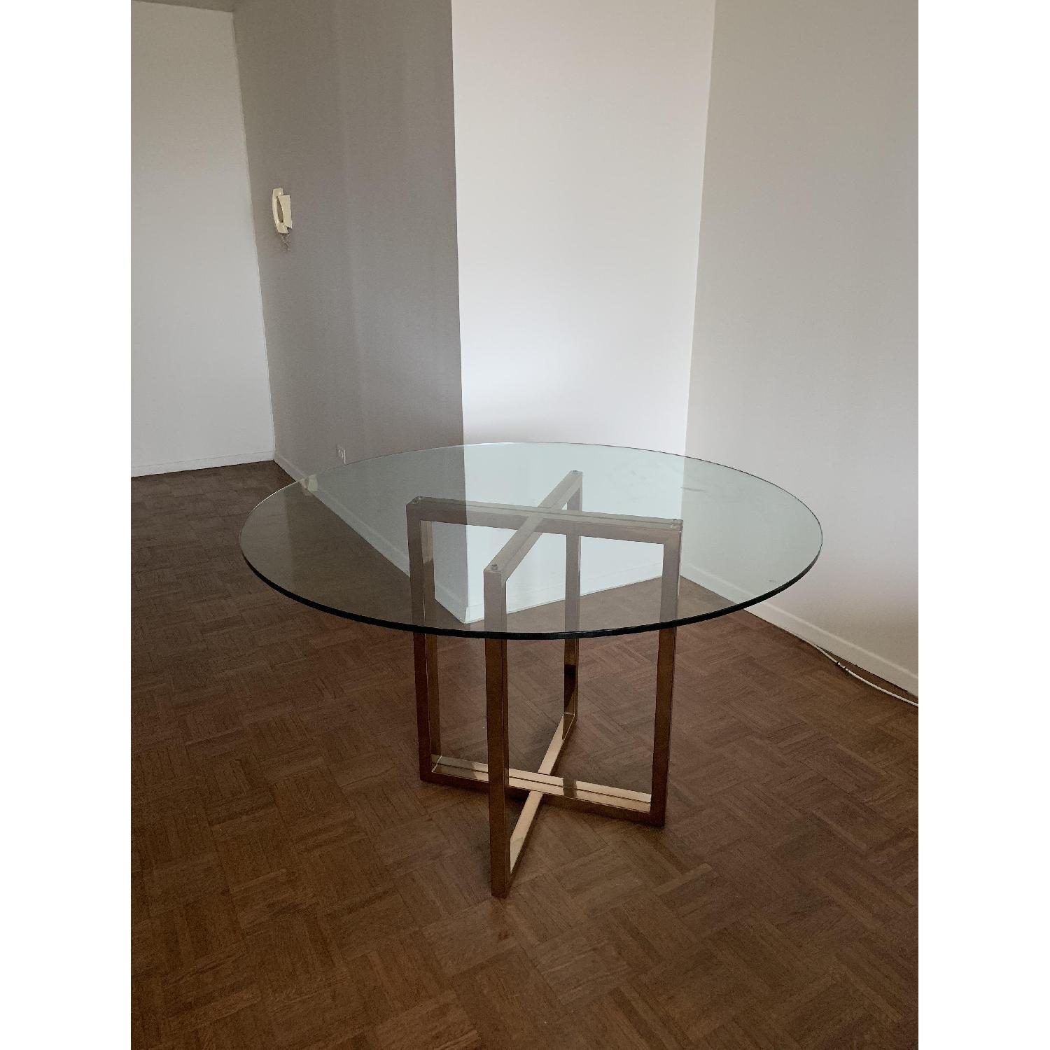 CB2 Silverado Brass Dining Table - image-3