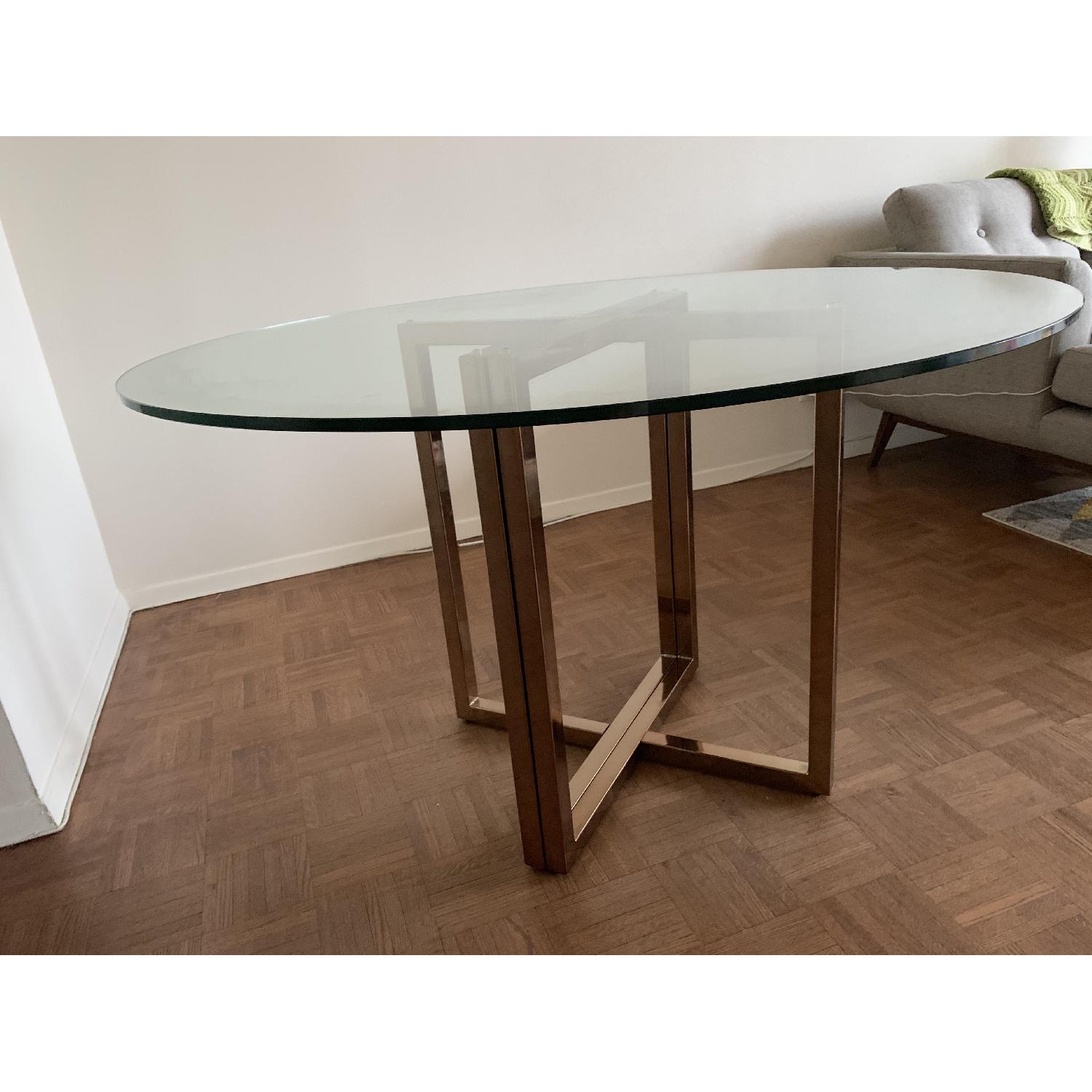 CB2 Silverado Brass Dining Table - image-4