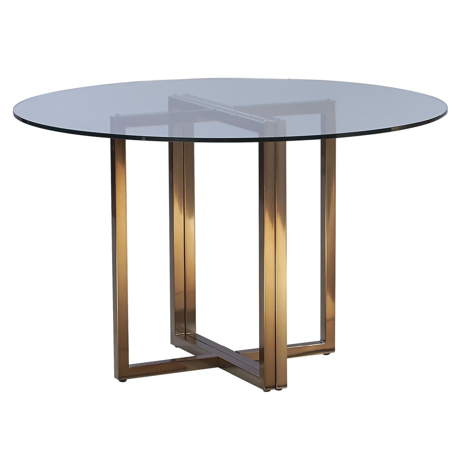 CB2 Silverado Brass Dining Table - image-0