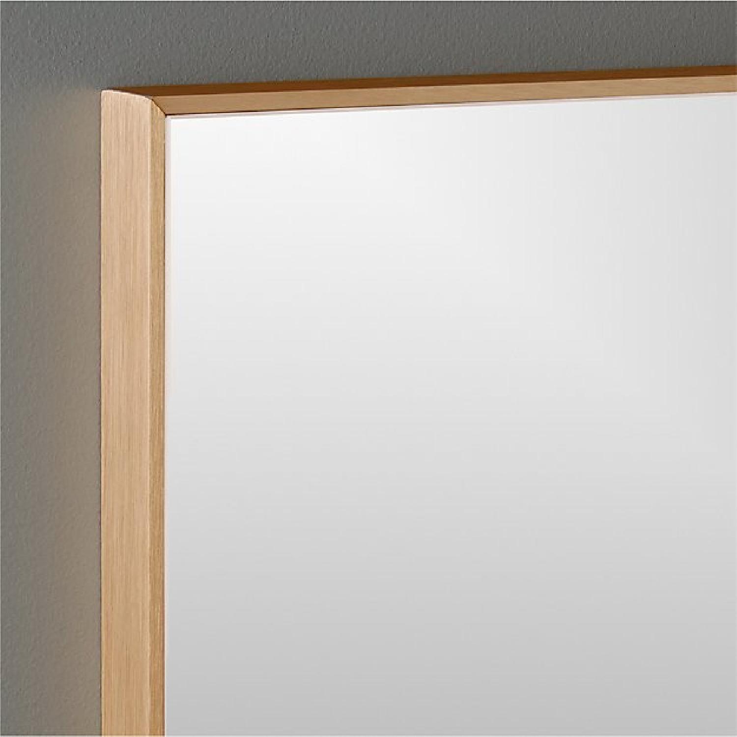 CB2 Infinity Brass Rectangular Wall Mirror - AptDeco