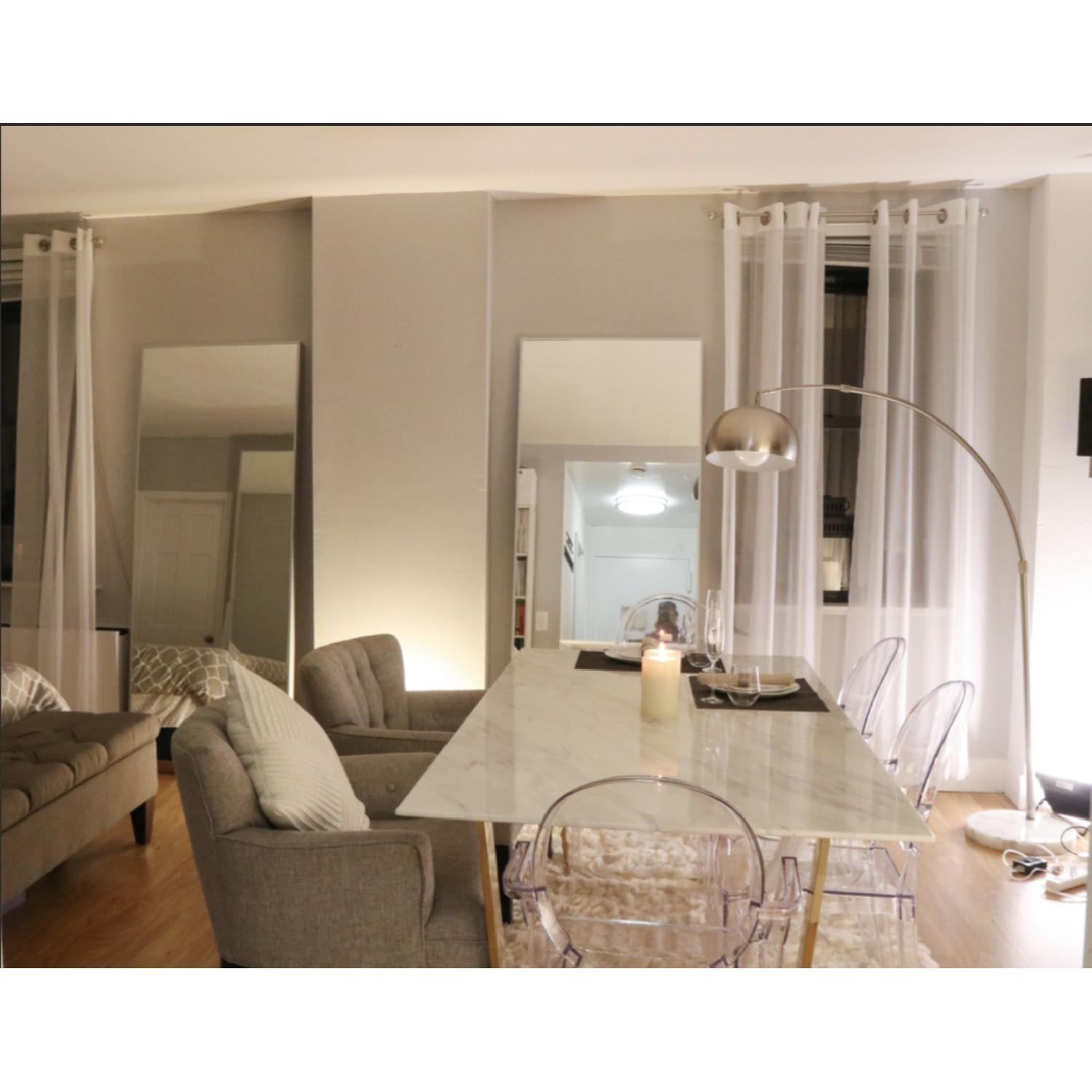 Everly Quinn Faux Marble Dining Table - image-2