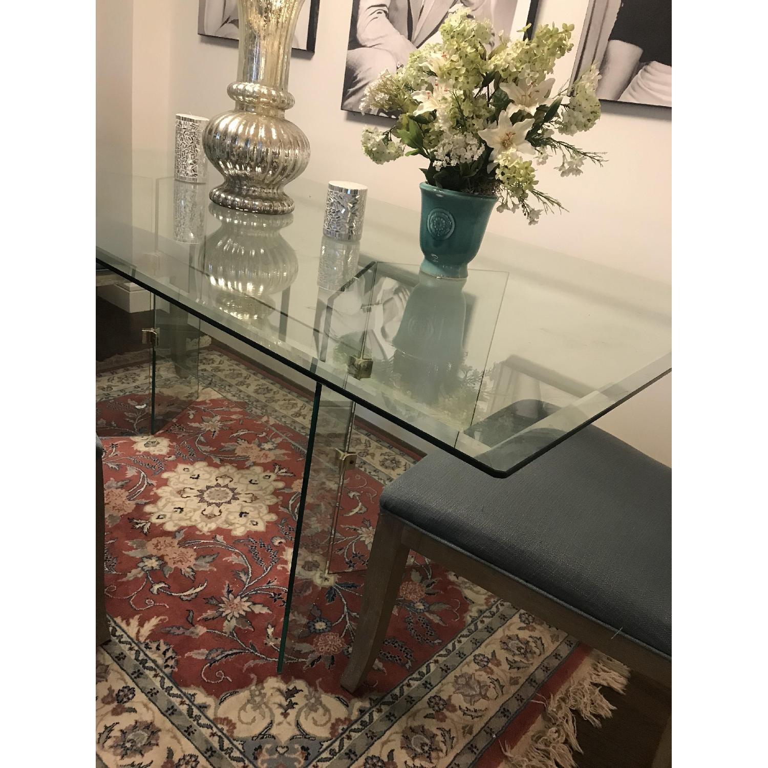 Macy's Glass Dining Table AptDeco