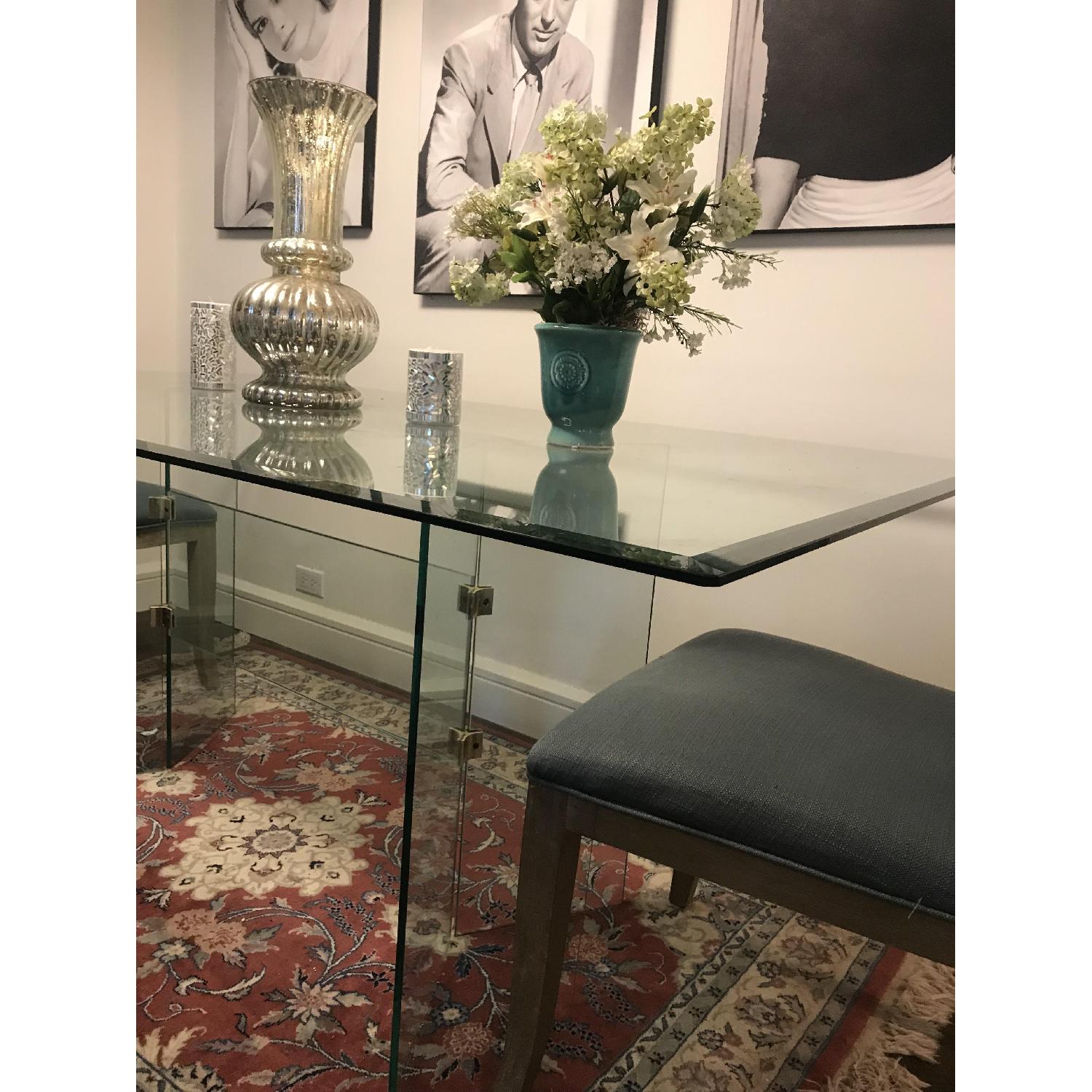 Macy's Glass Dining Table AptDeco