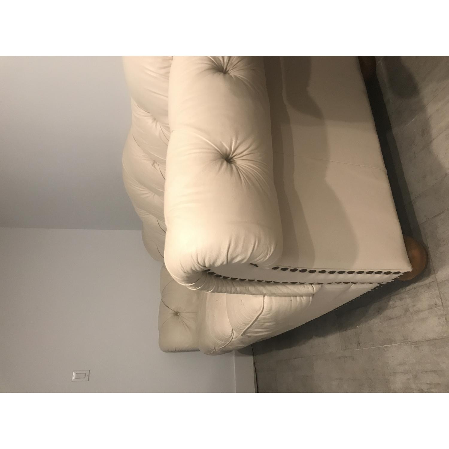 Tufted Leather Sofa - image-3
