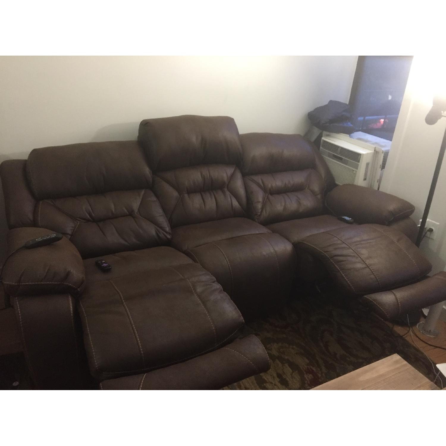 Homestretch Double Power Reclining Sofa - image-3