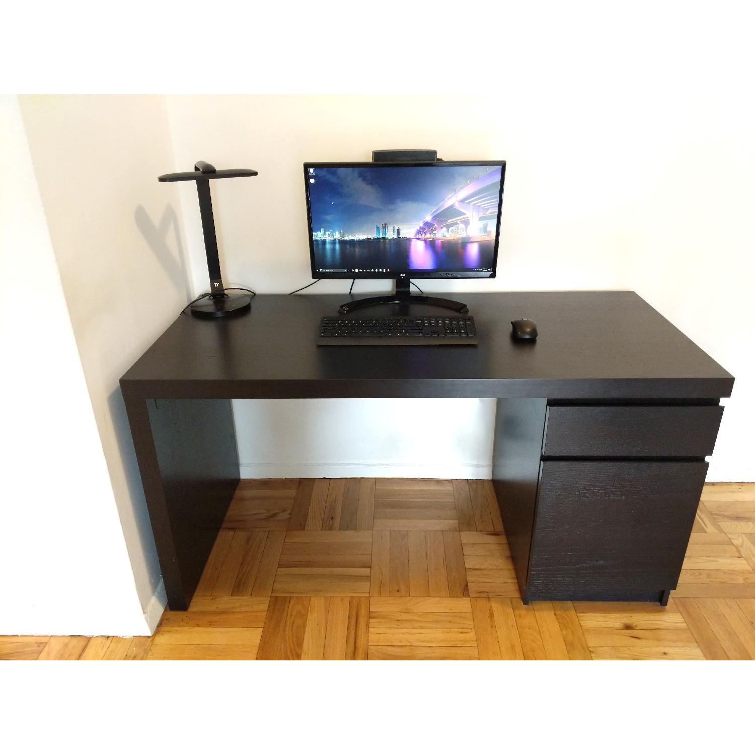 Ikea Malm Black Desk - image-3