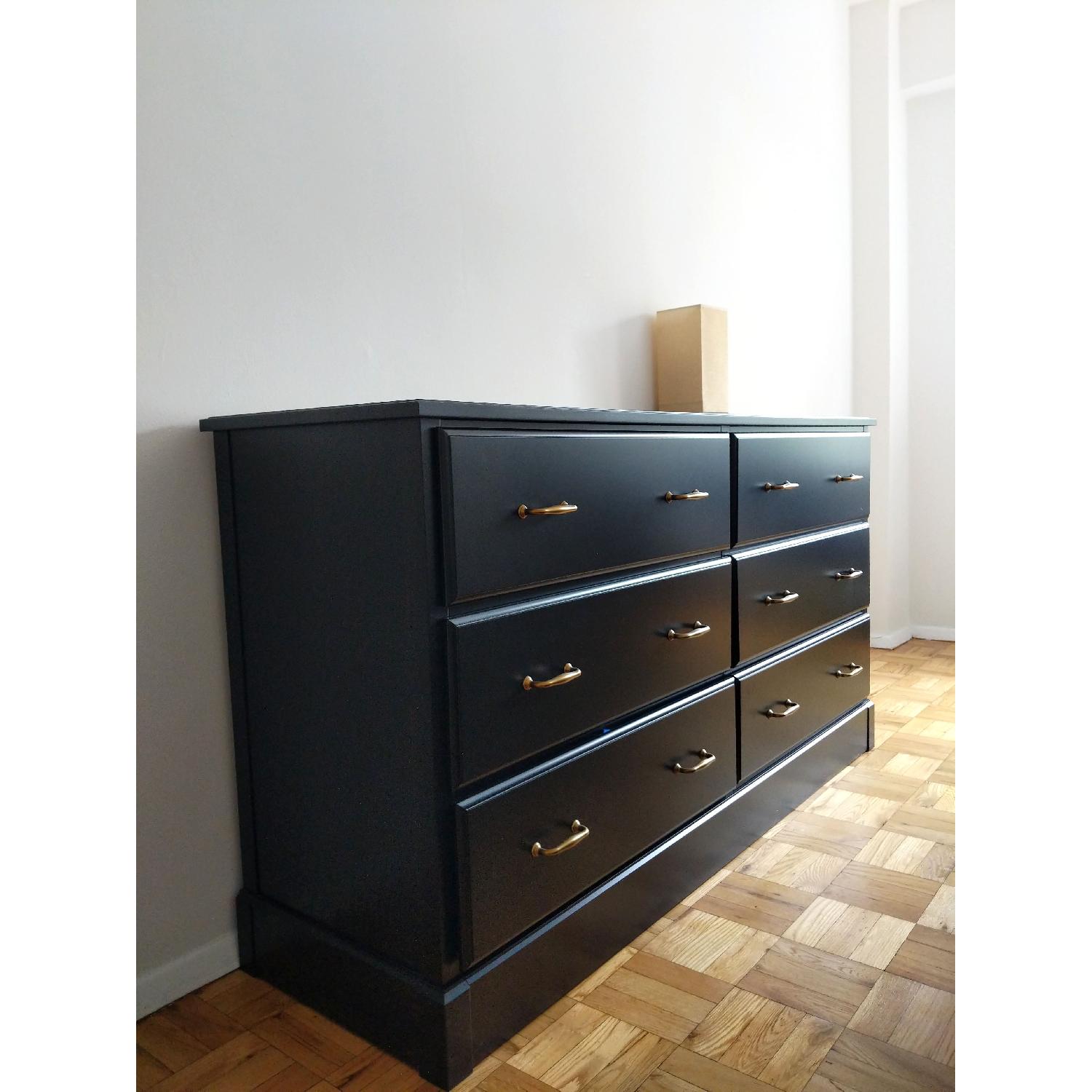 Ikea Black 6-Drawer Dresser - image-1
