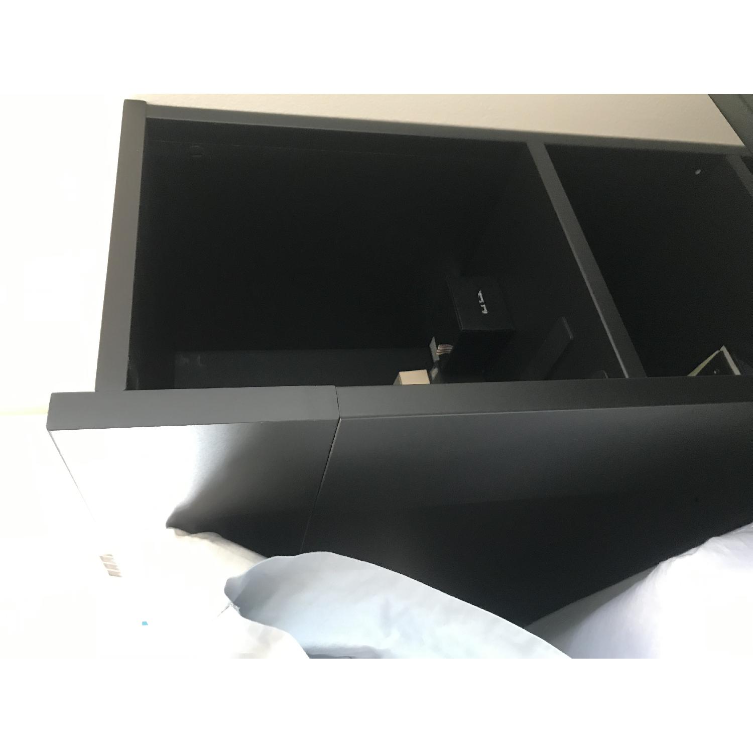 Ikea Brimnes Black Queen Size Bed w/ Storage Headboard - image-4