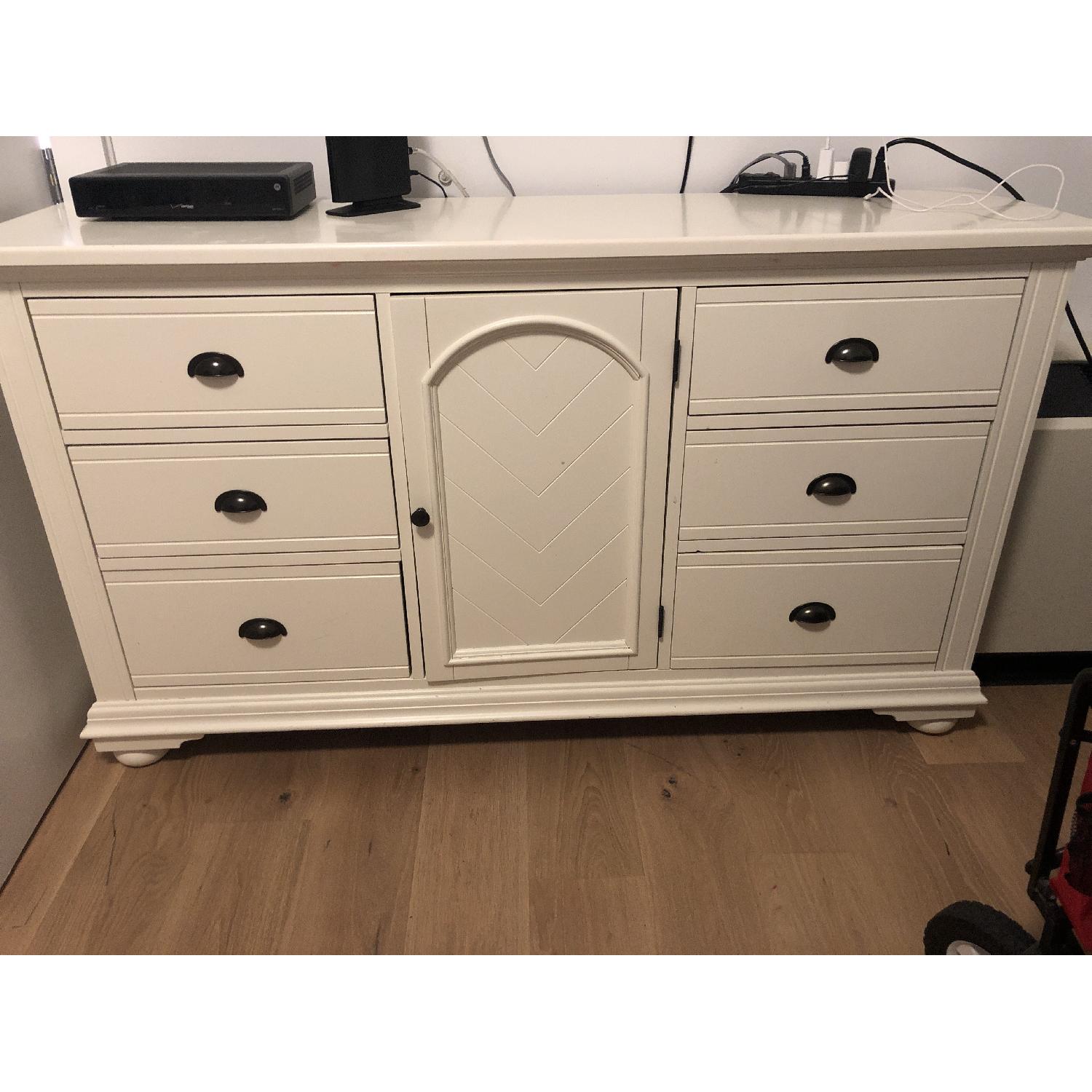 Bob's Shabby Chic Style White Dresser AptDeco