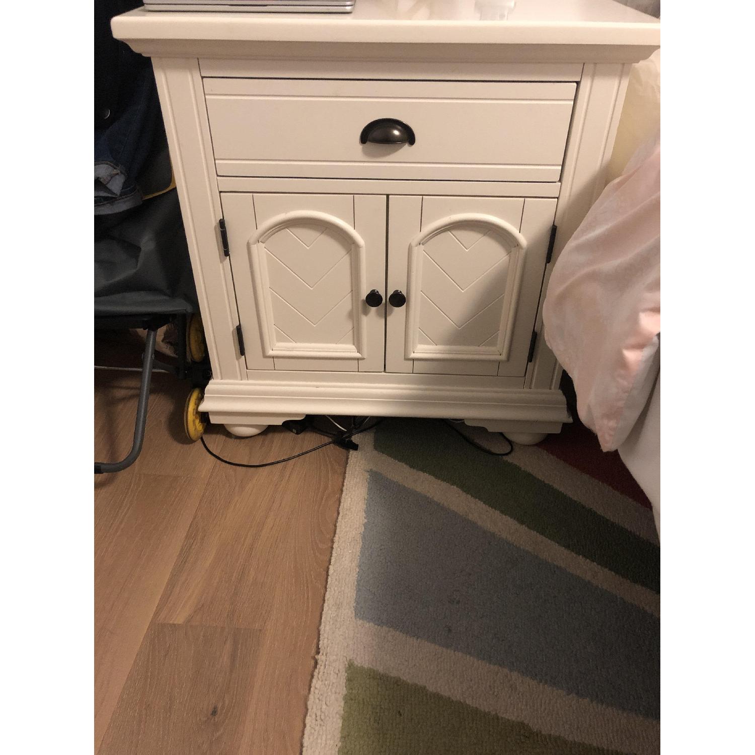 Bob's Shabby Chic Style White Nightstand - image-1