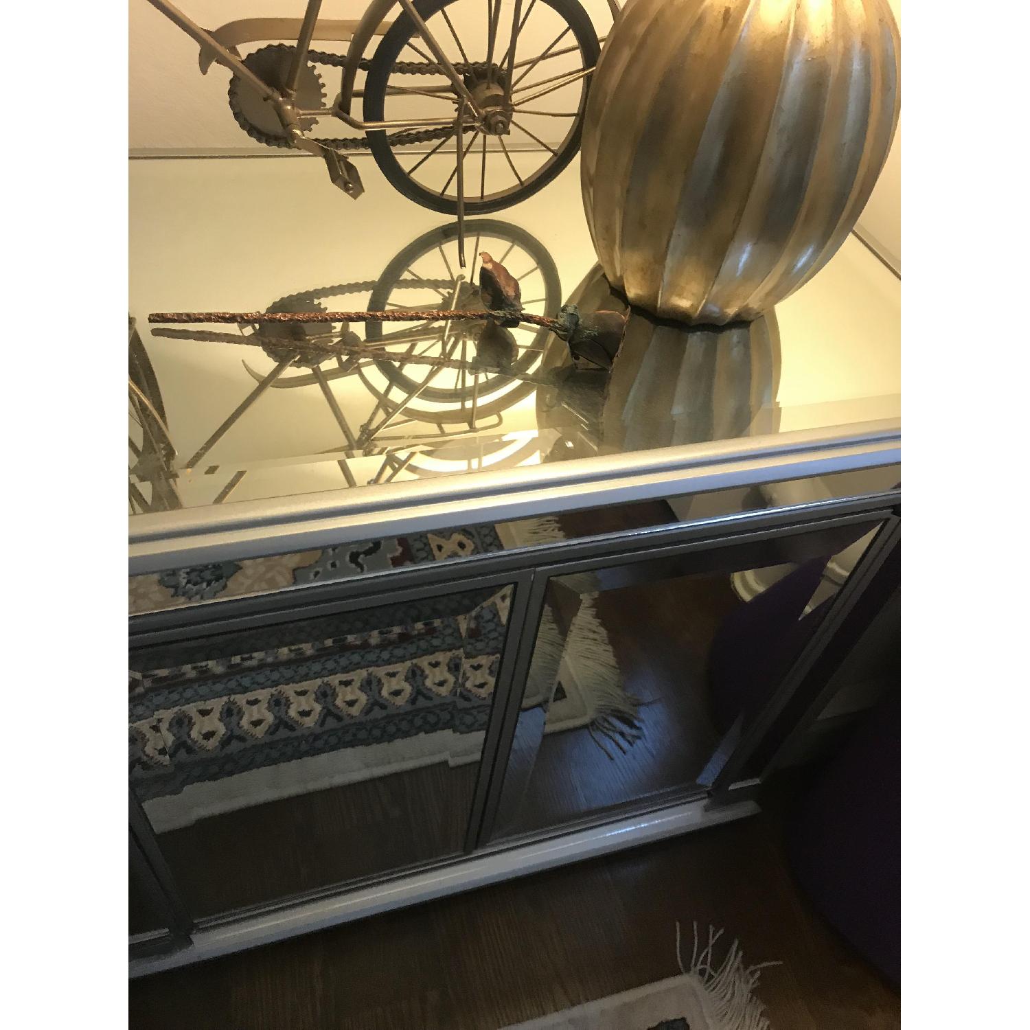 Pier 1 Mirrored Side Table AptDeco