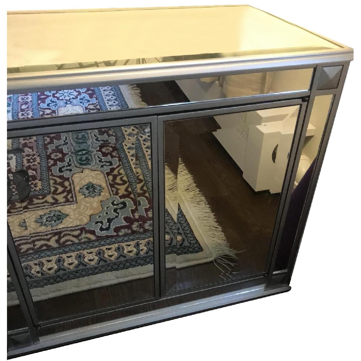 Pier 1 Mirrored Side Table AptDeco