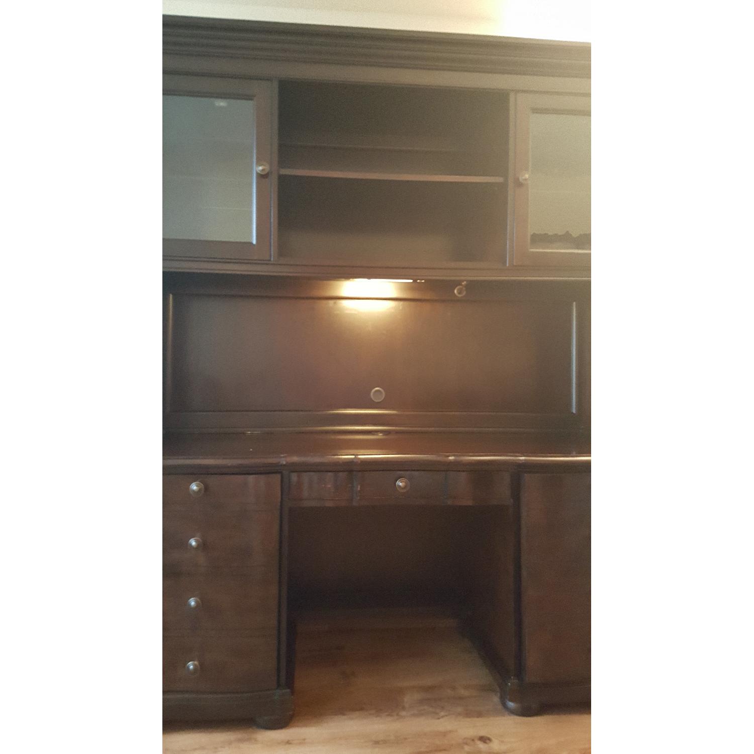 Raymour & Flanigan Desk & Hutch - image-2